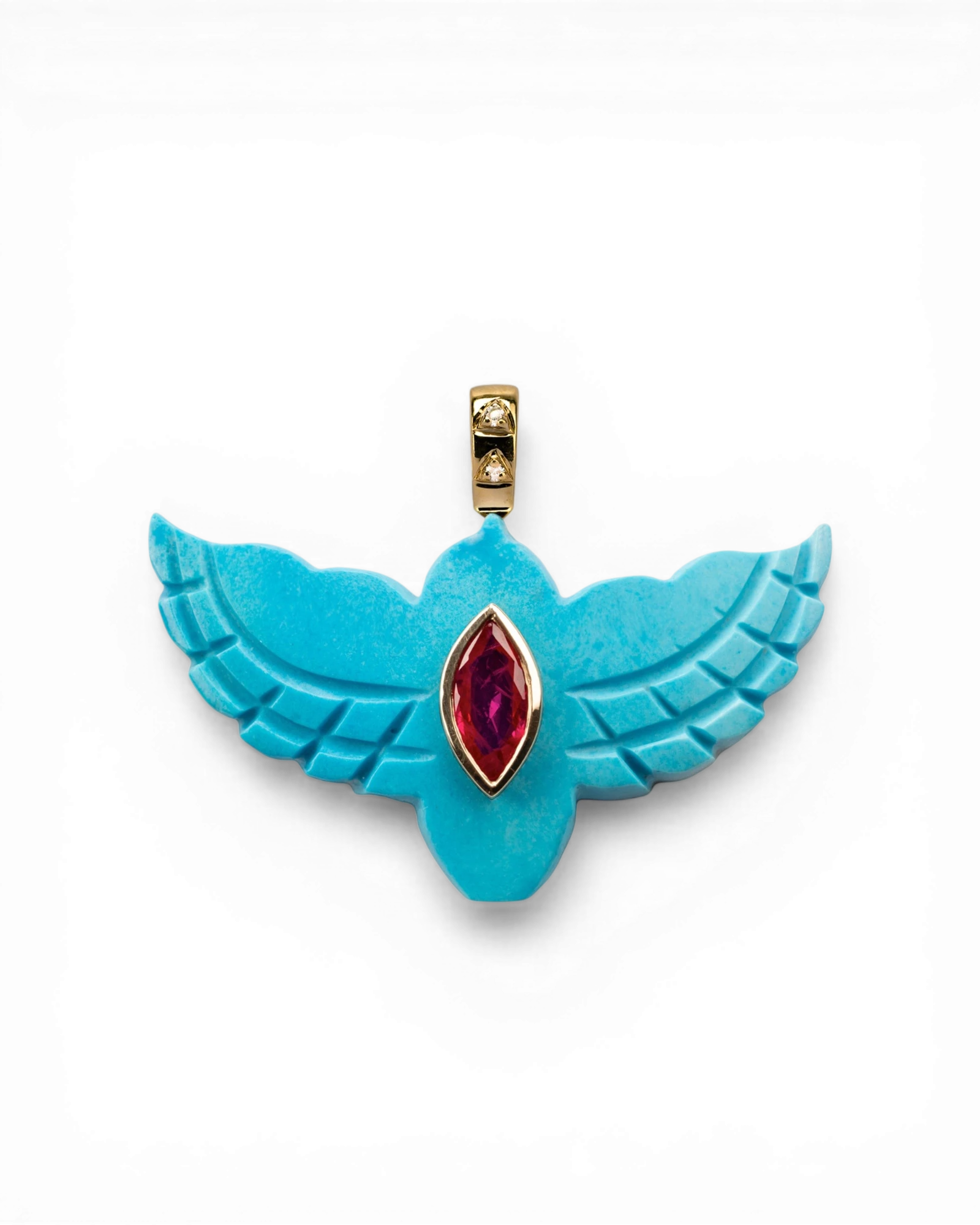 Pendant Bird Turquoise