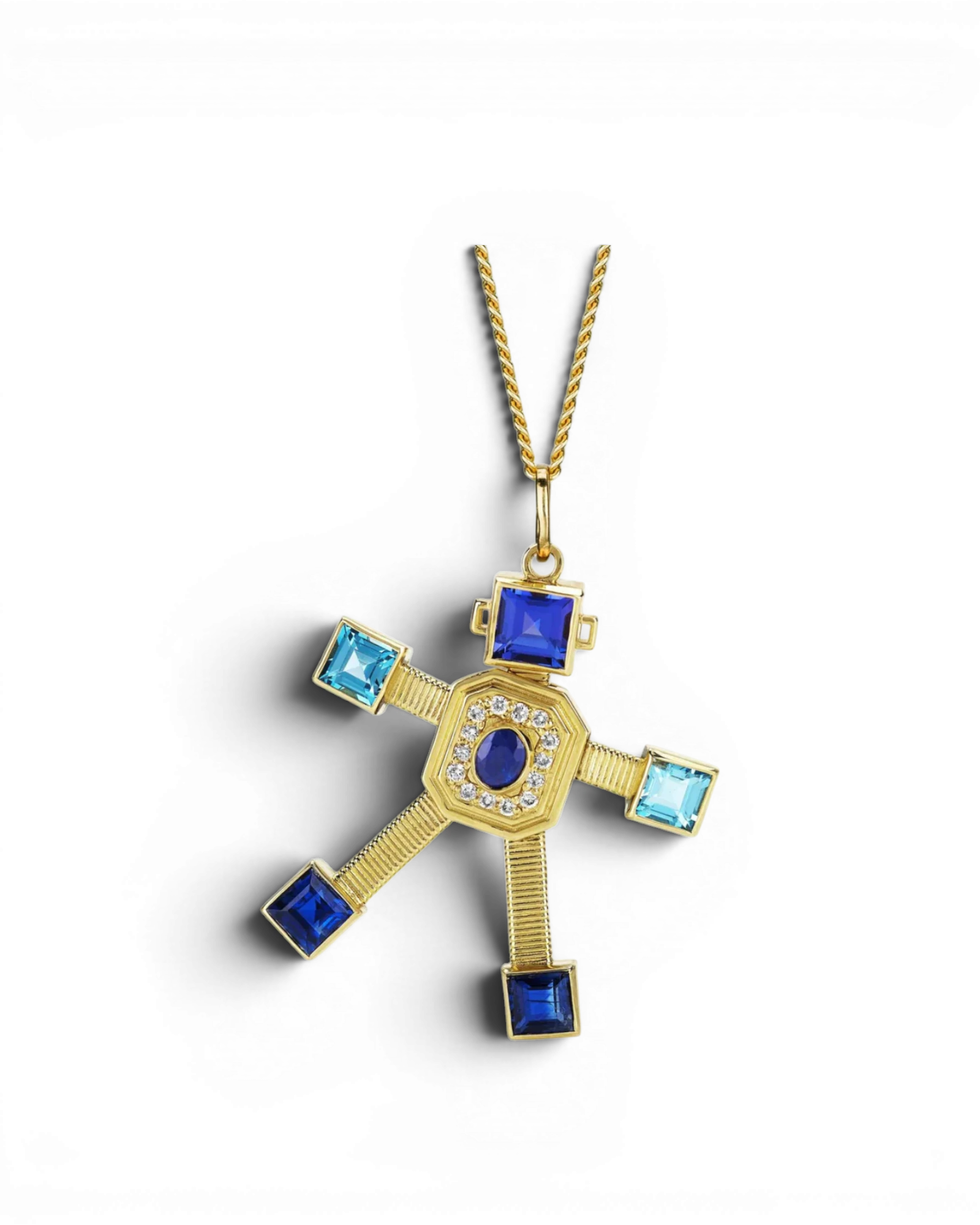 denim maxi pendant