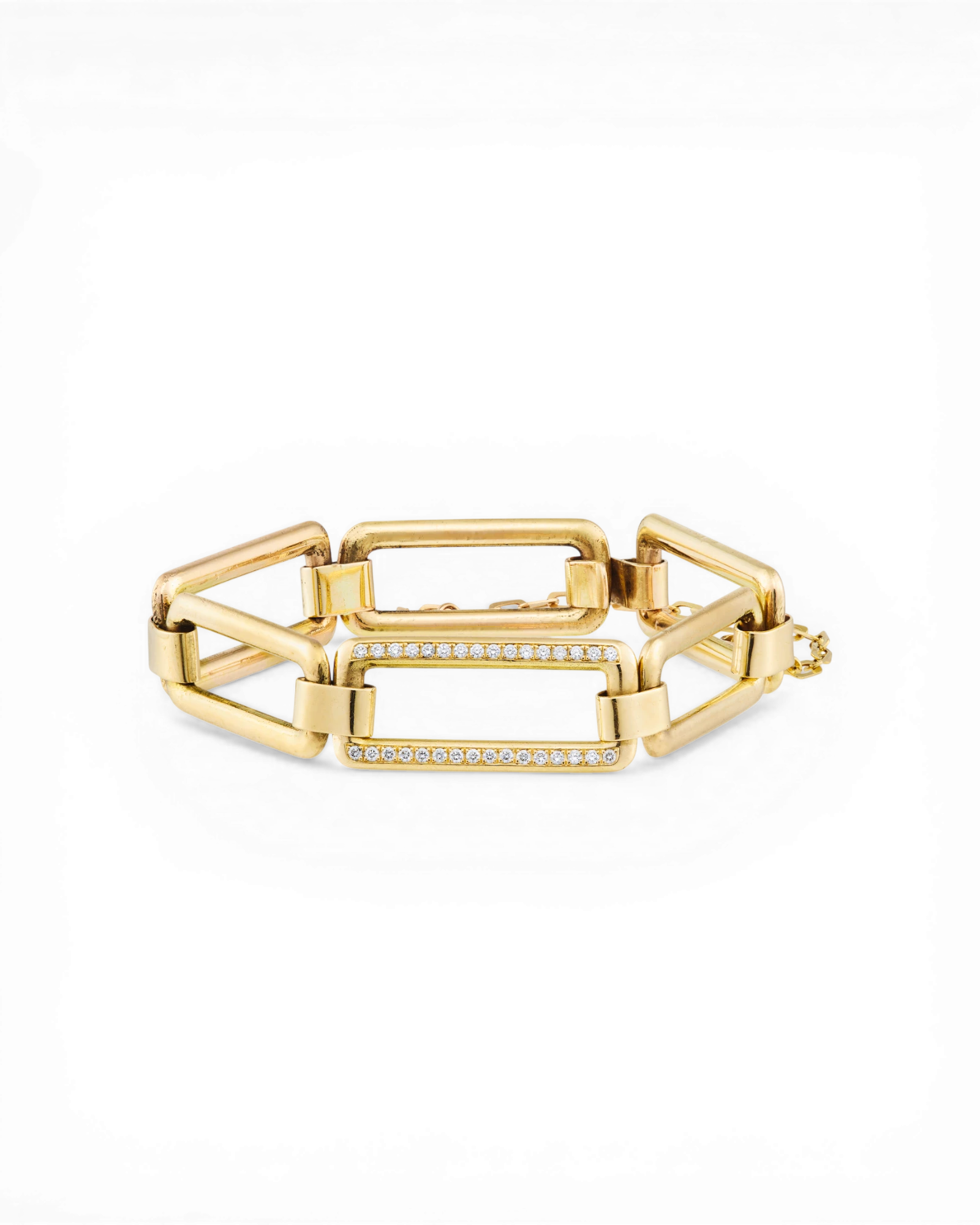 Bracelet with brilliant-cut diamonds