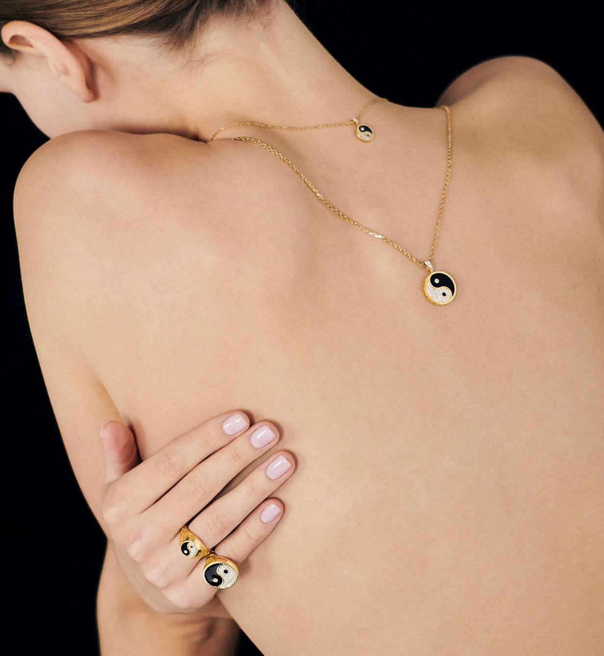 Yin Yang Signet Ring Small Yellow Gold