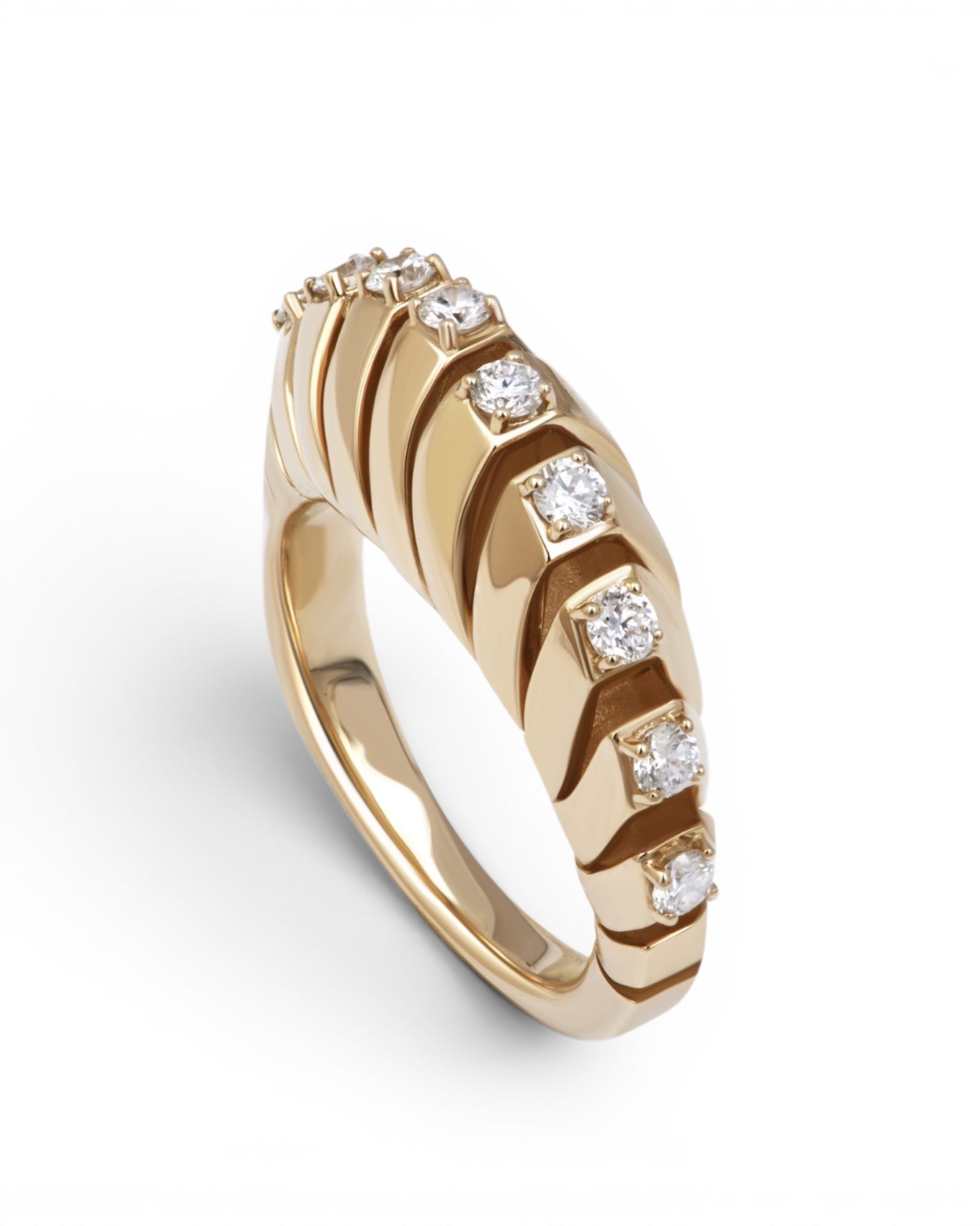 Equation Ring, Diamonds Gelbgold