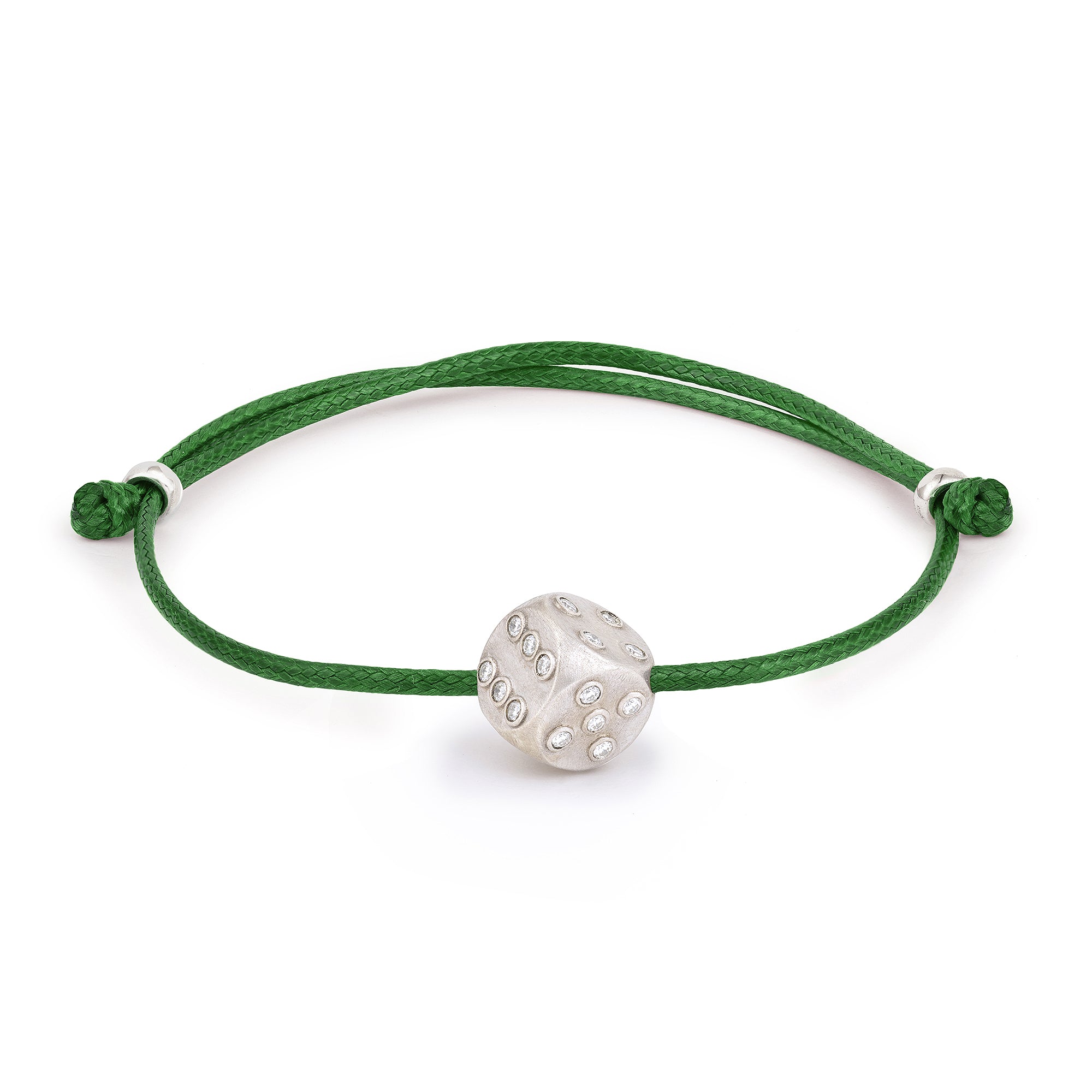 Mini Hazard Silver Diamonds Bracelets