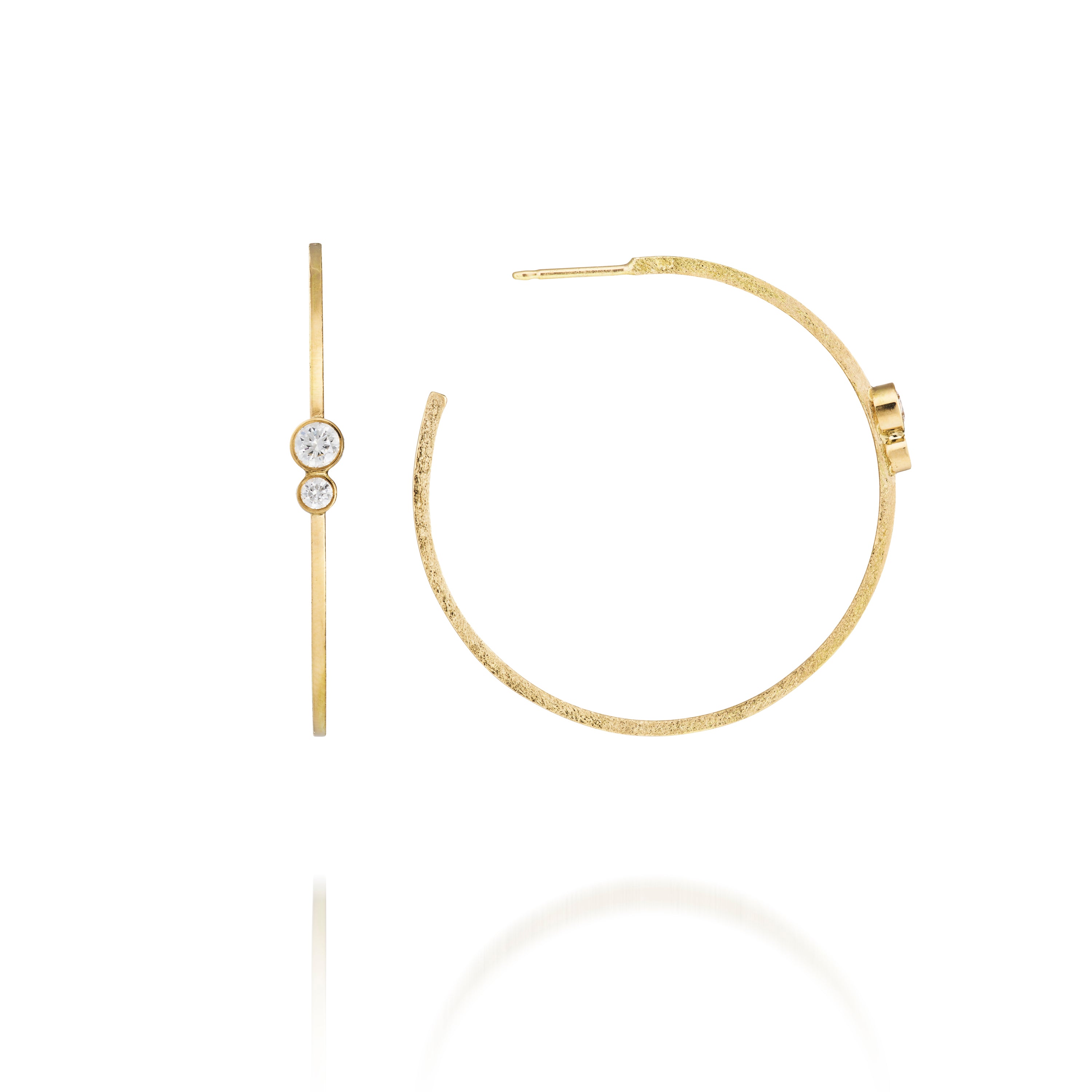 Kreole mit gefassten Diamanten