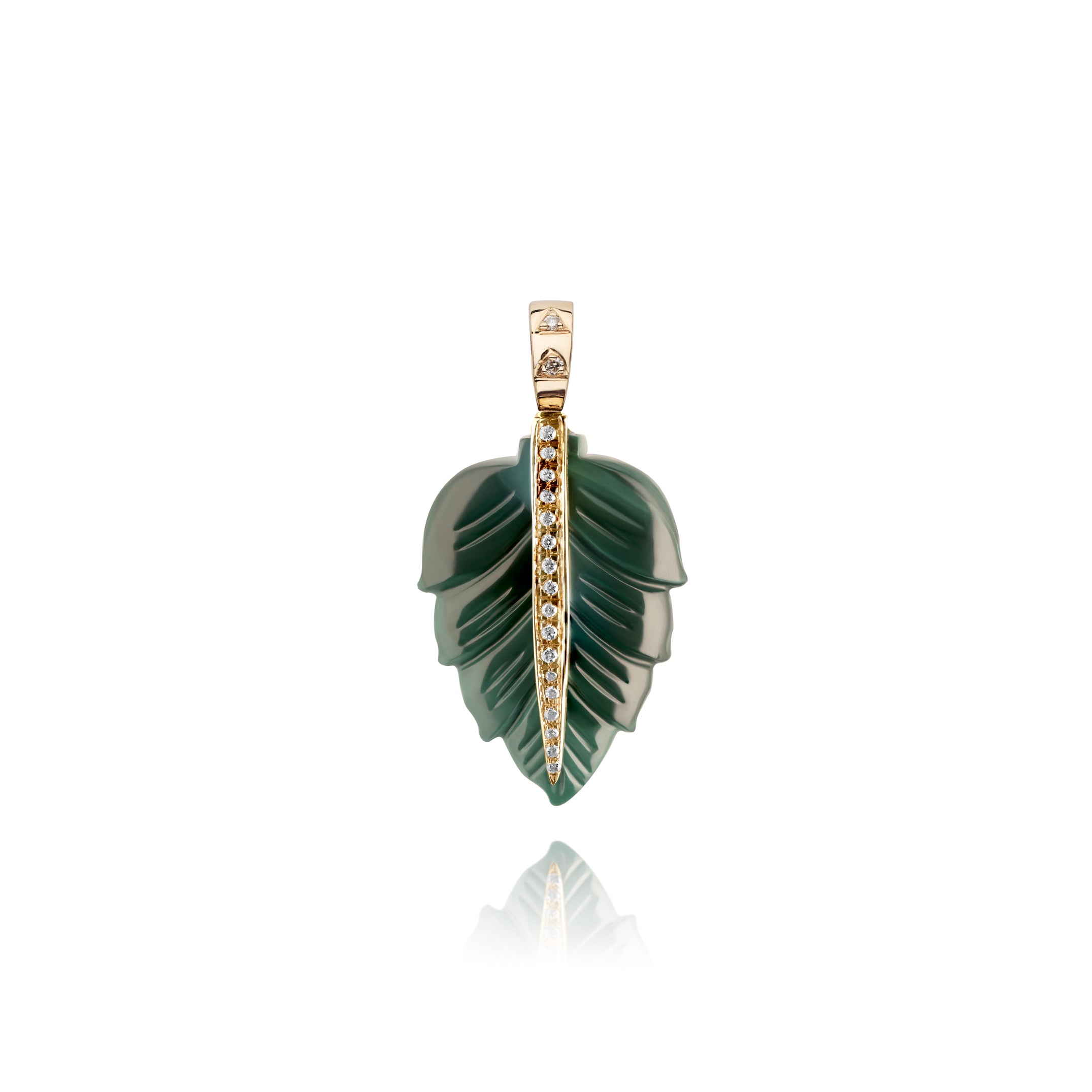 Pendant Flowerleaf Malachite