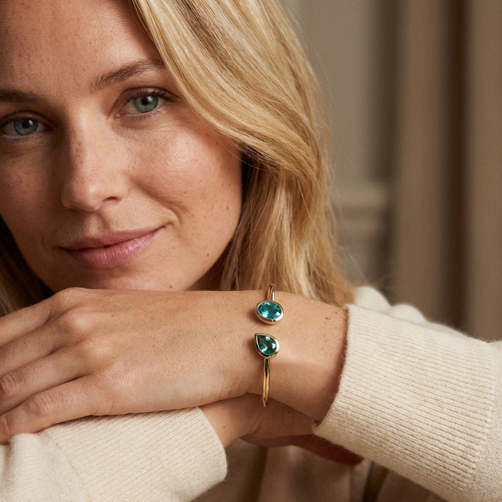 Aquamarine bracelet