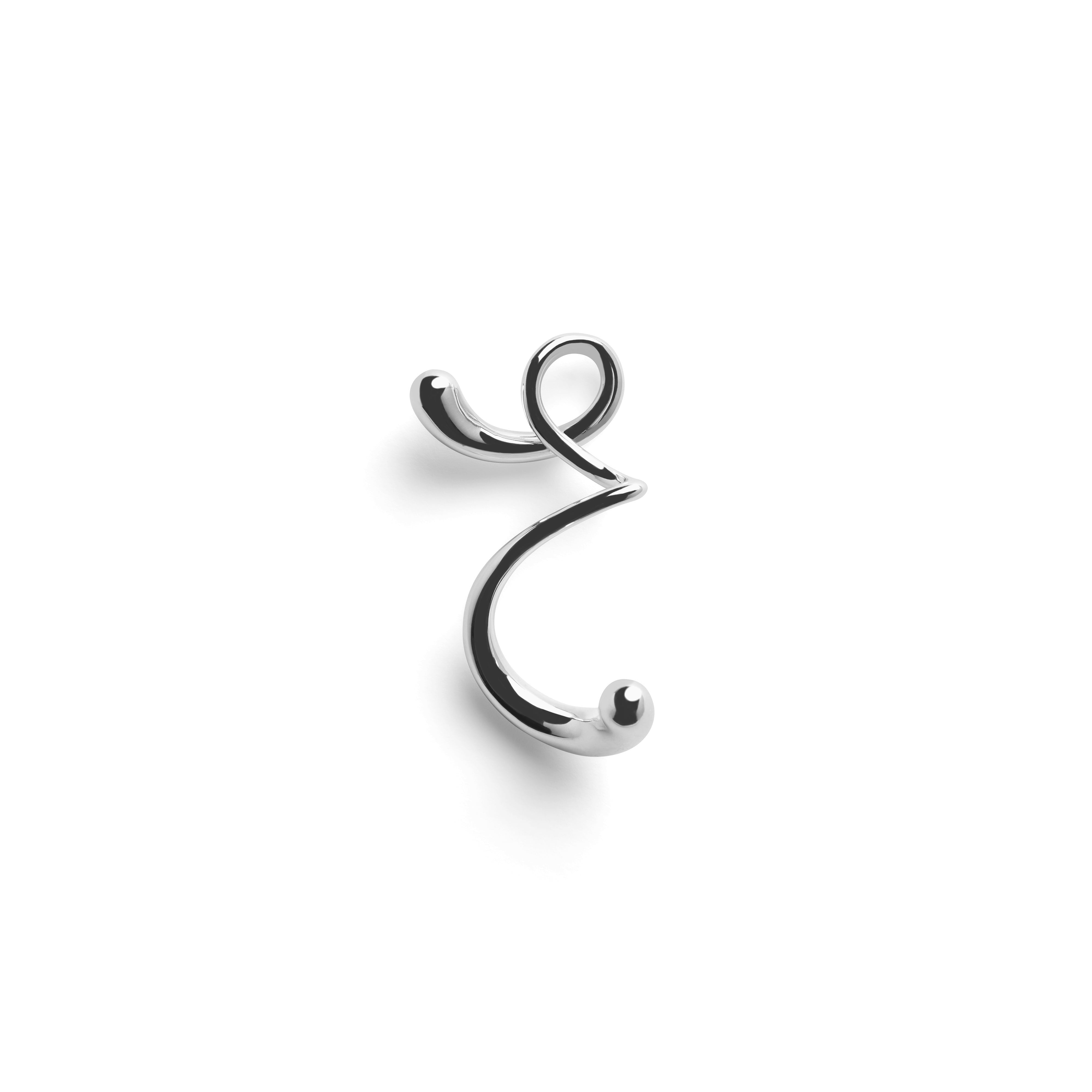 Round Letter Chain Beige