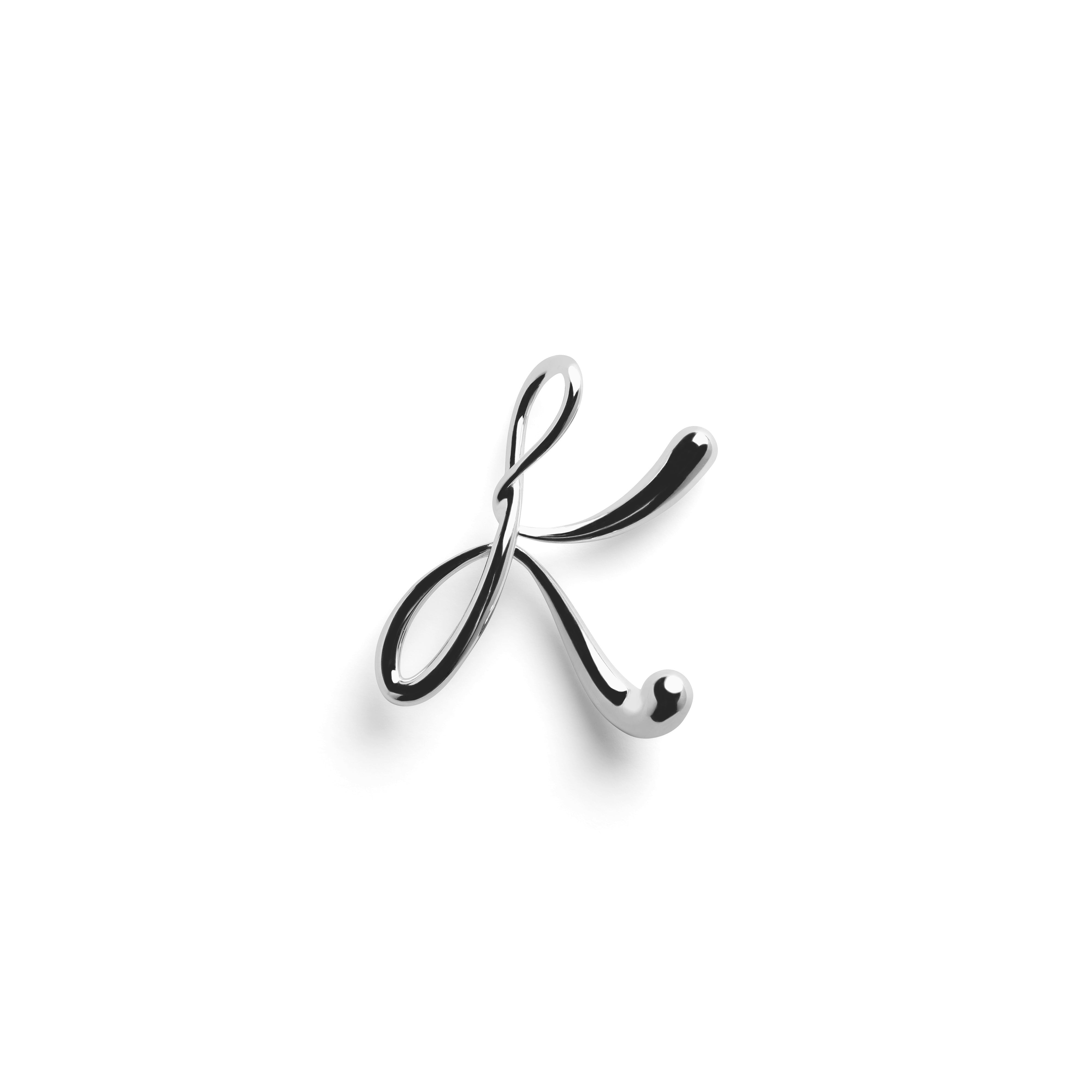 Round Letter Chain Beige