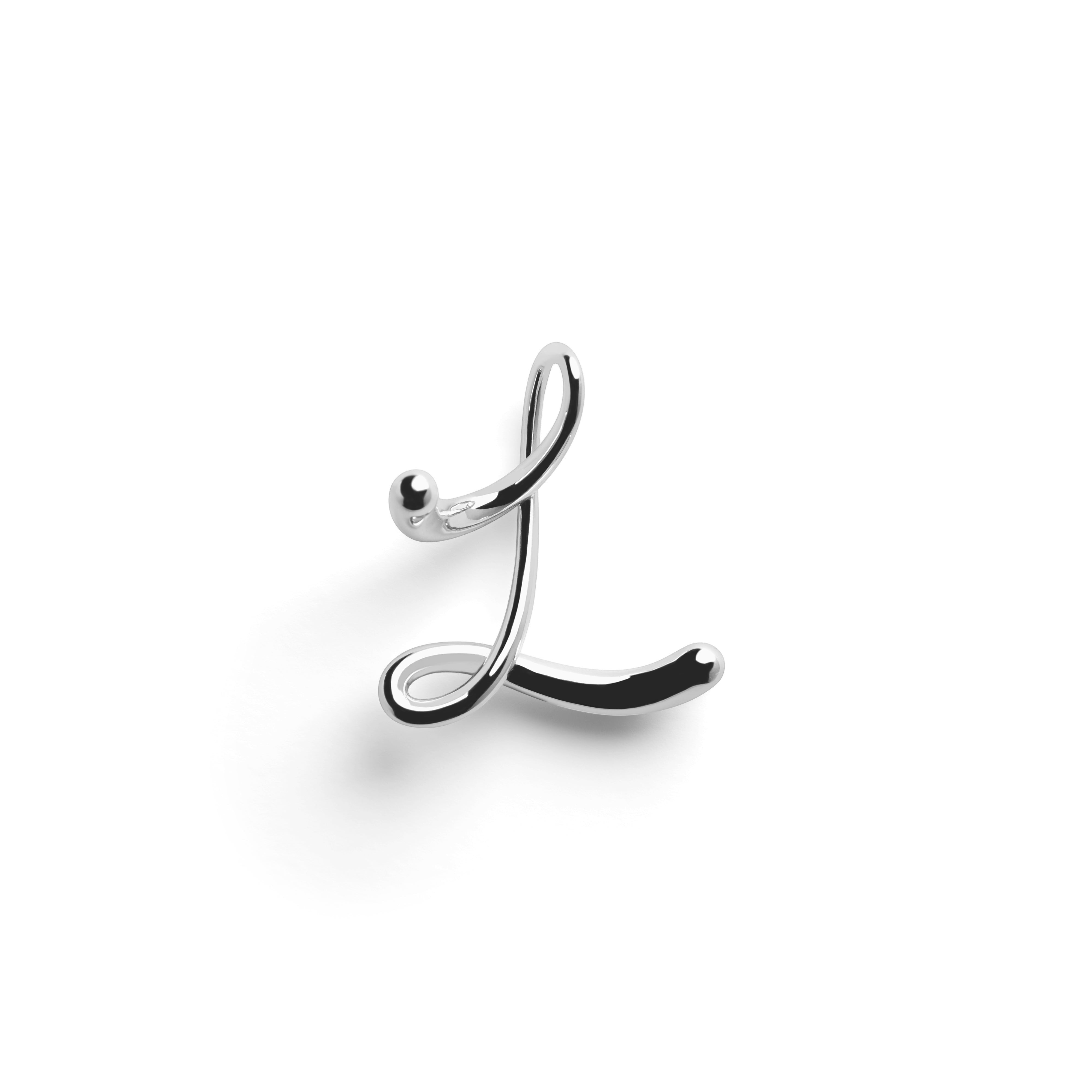 Round Letter Chain Dark Brown