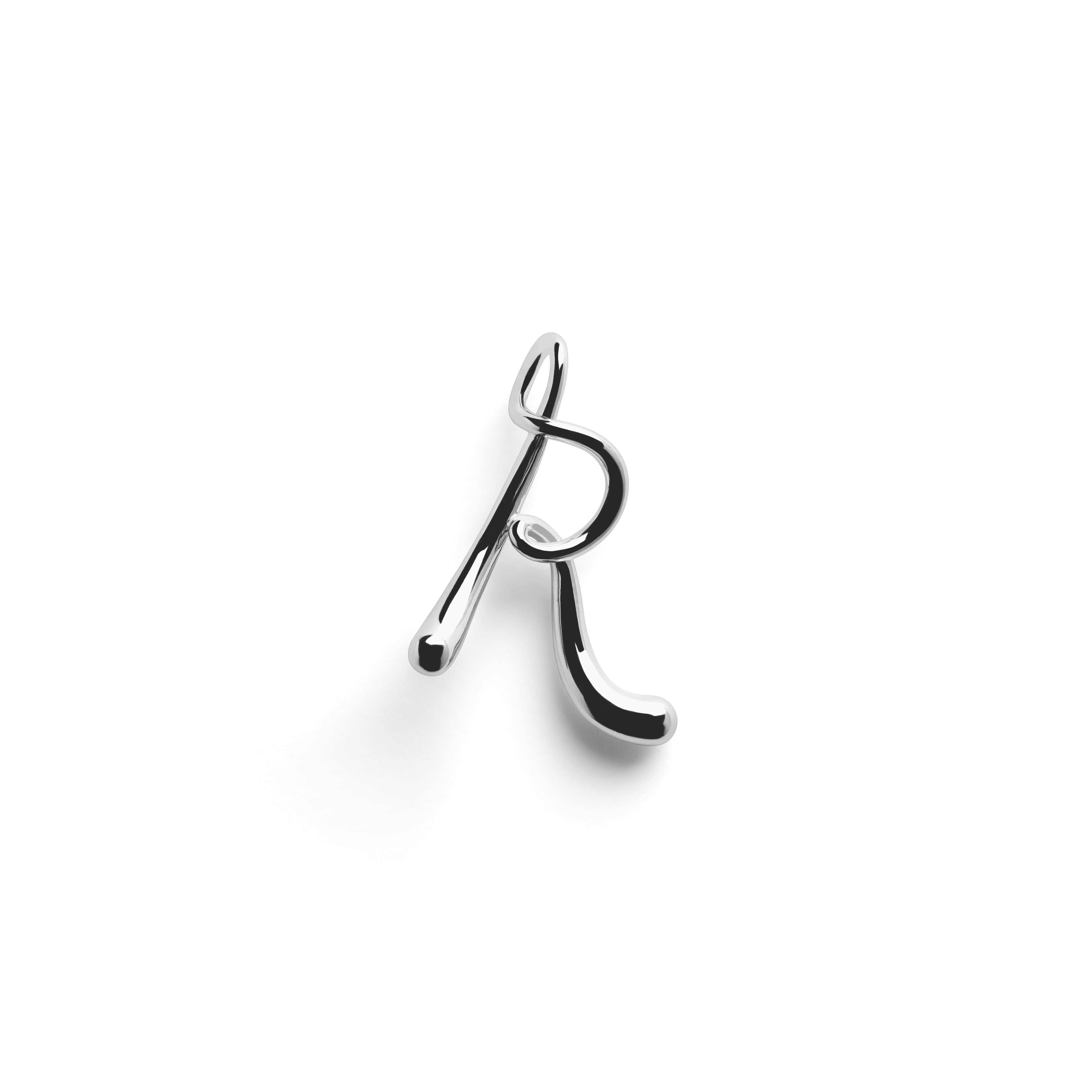 Round Letter Chain Beige