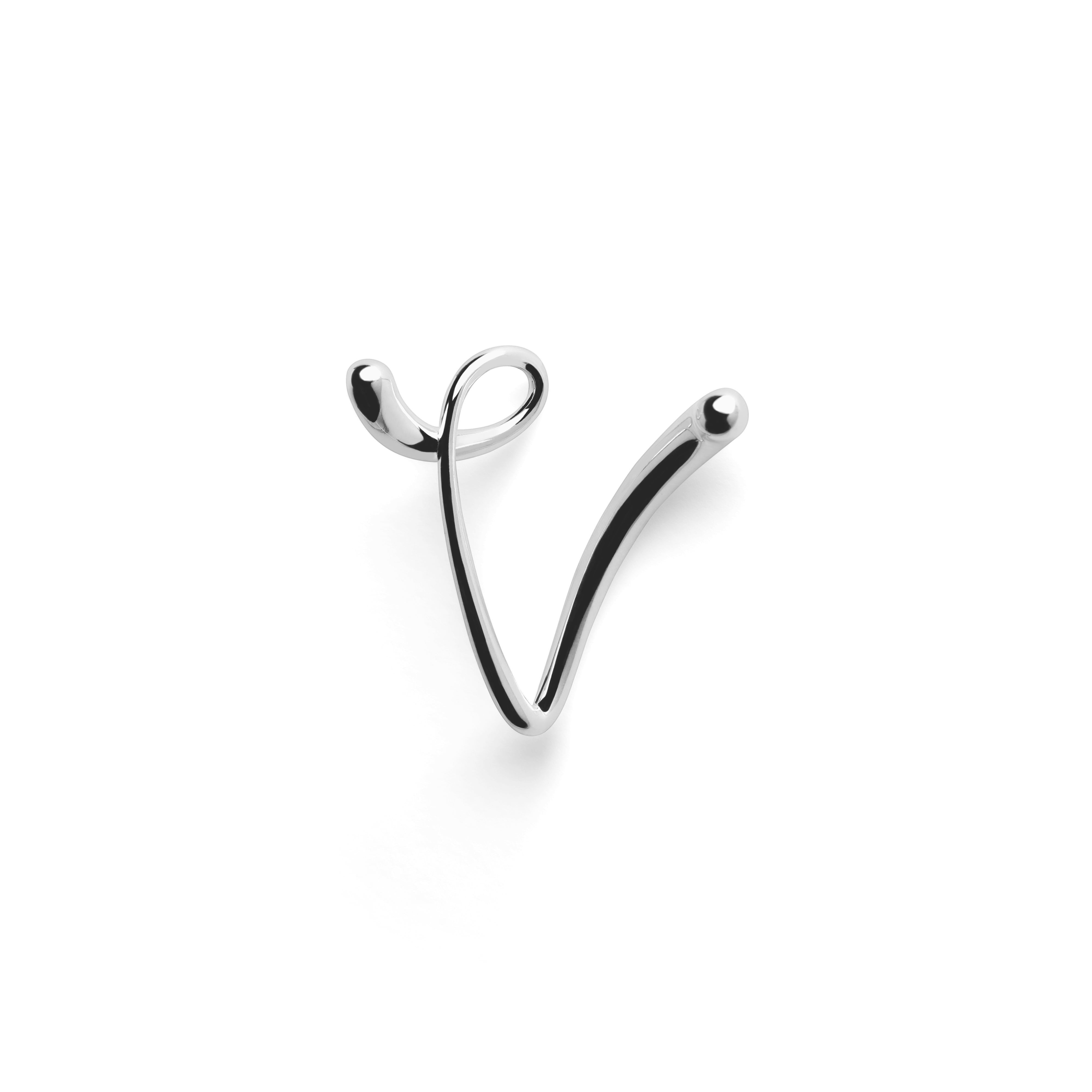 Round Letter Chain Beige