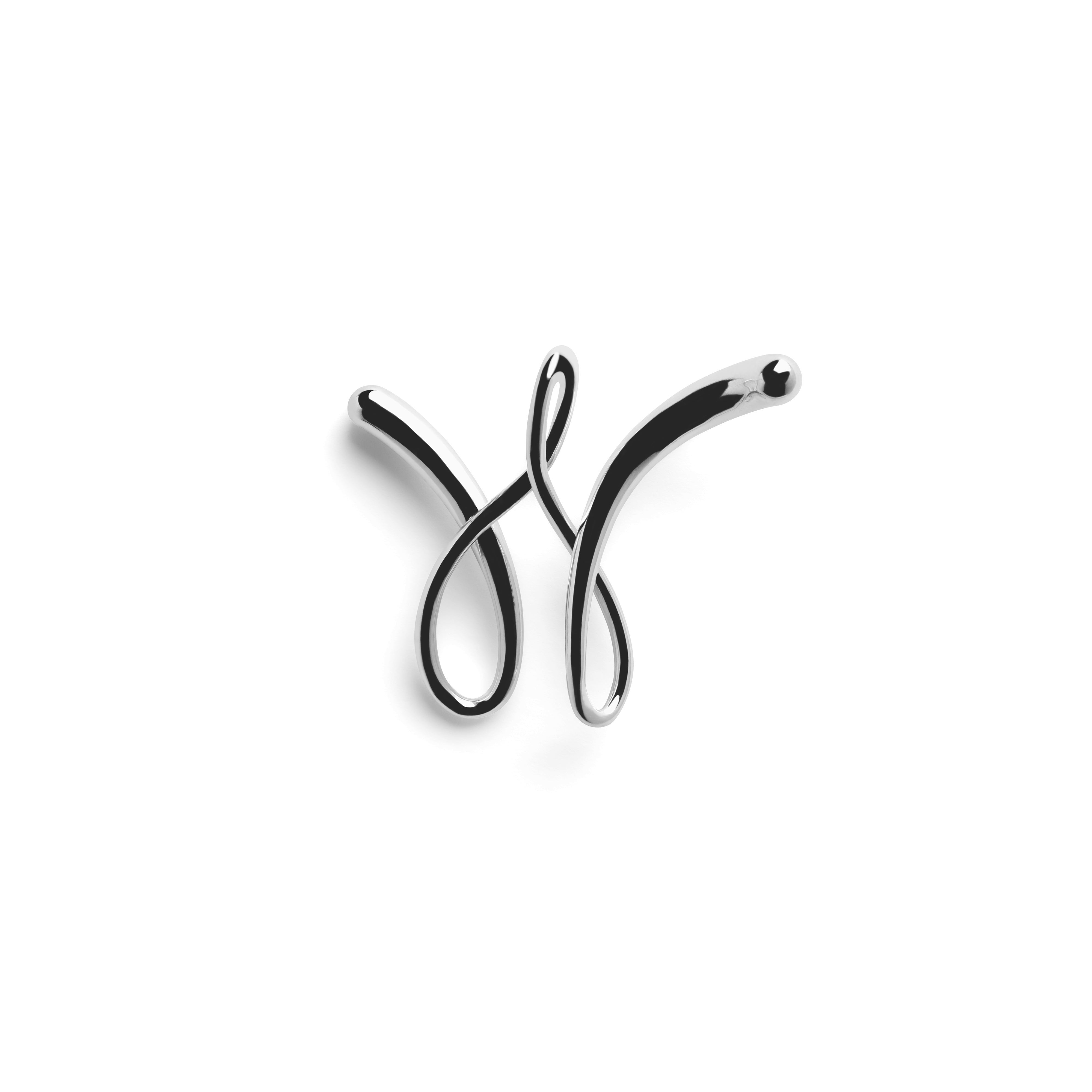 Round Letter Chain Dark Brown