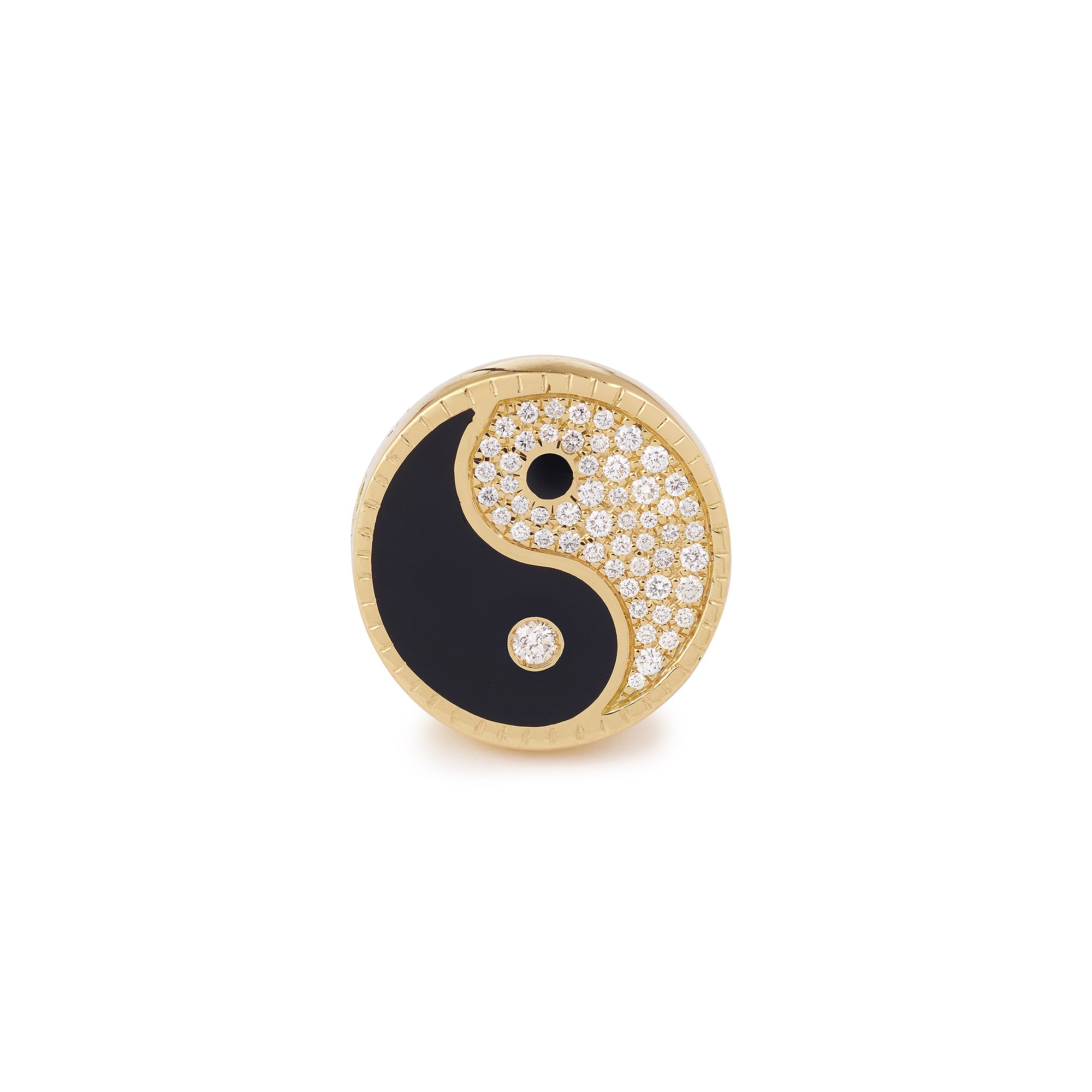 Yin Yang Signet Large Gold