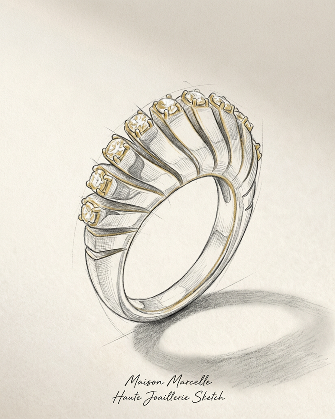 Equation Ring, Small, Diamonds