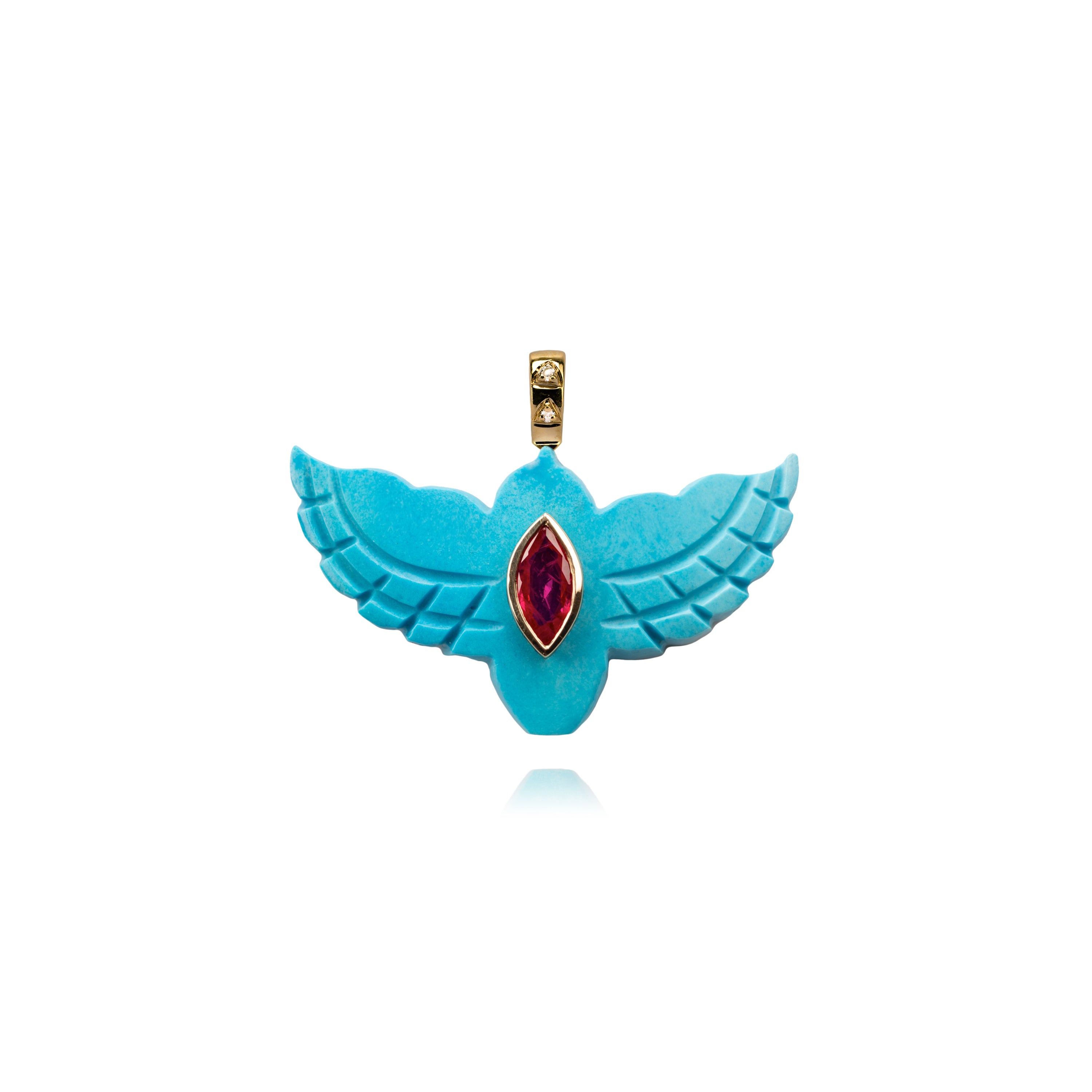 Pendant Bird Turquoise