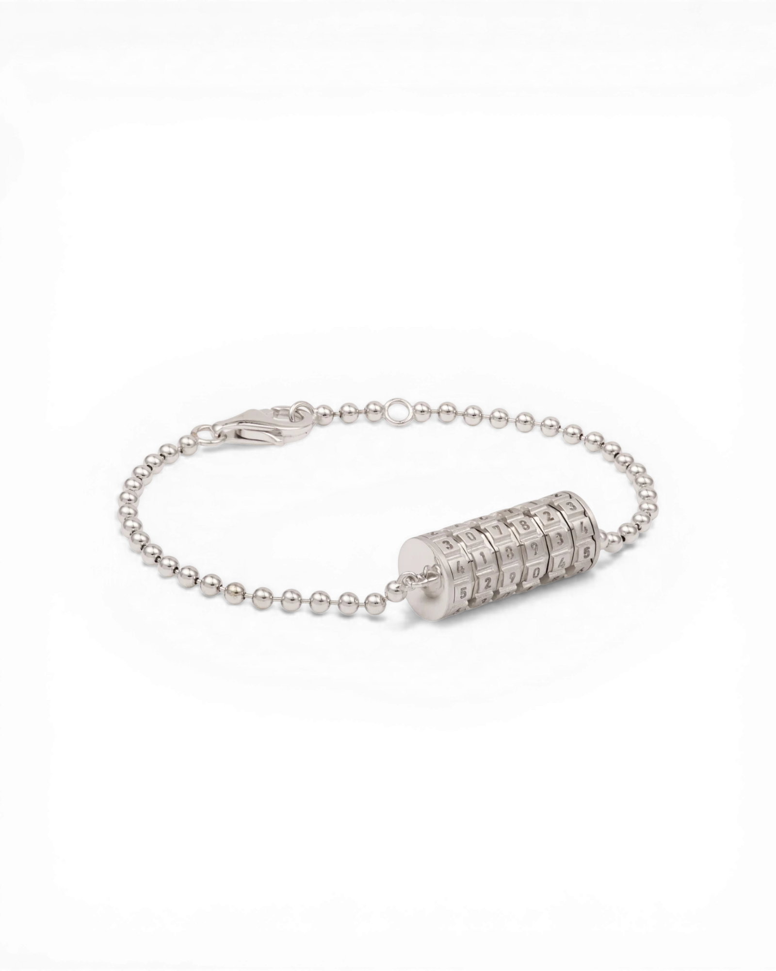 Numbers Bracelet White Gold