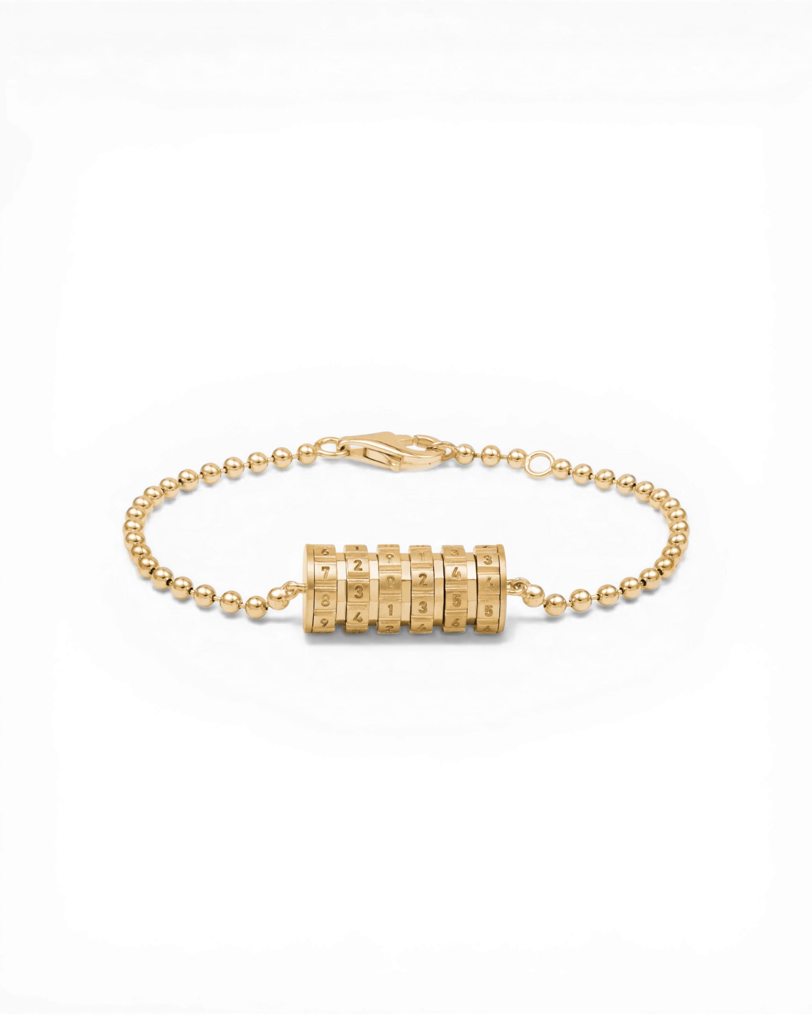 Numbers Bracelet Yellow Gold