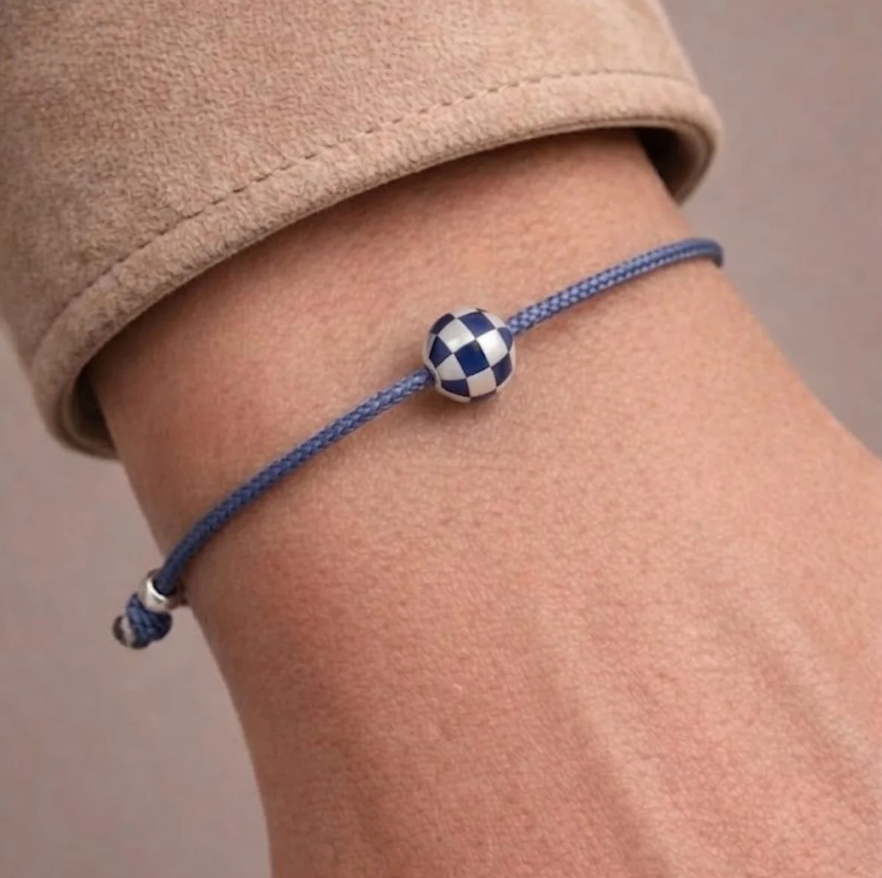 Argent Mini Globe Armband rot