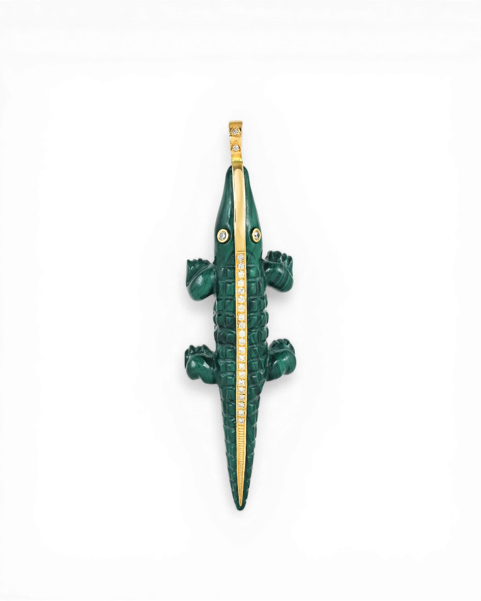 Croco Pendant Malachite