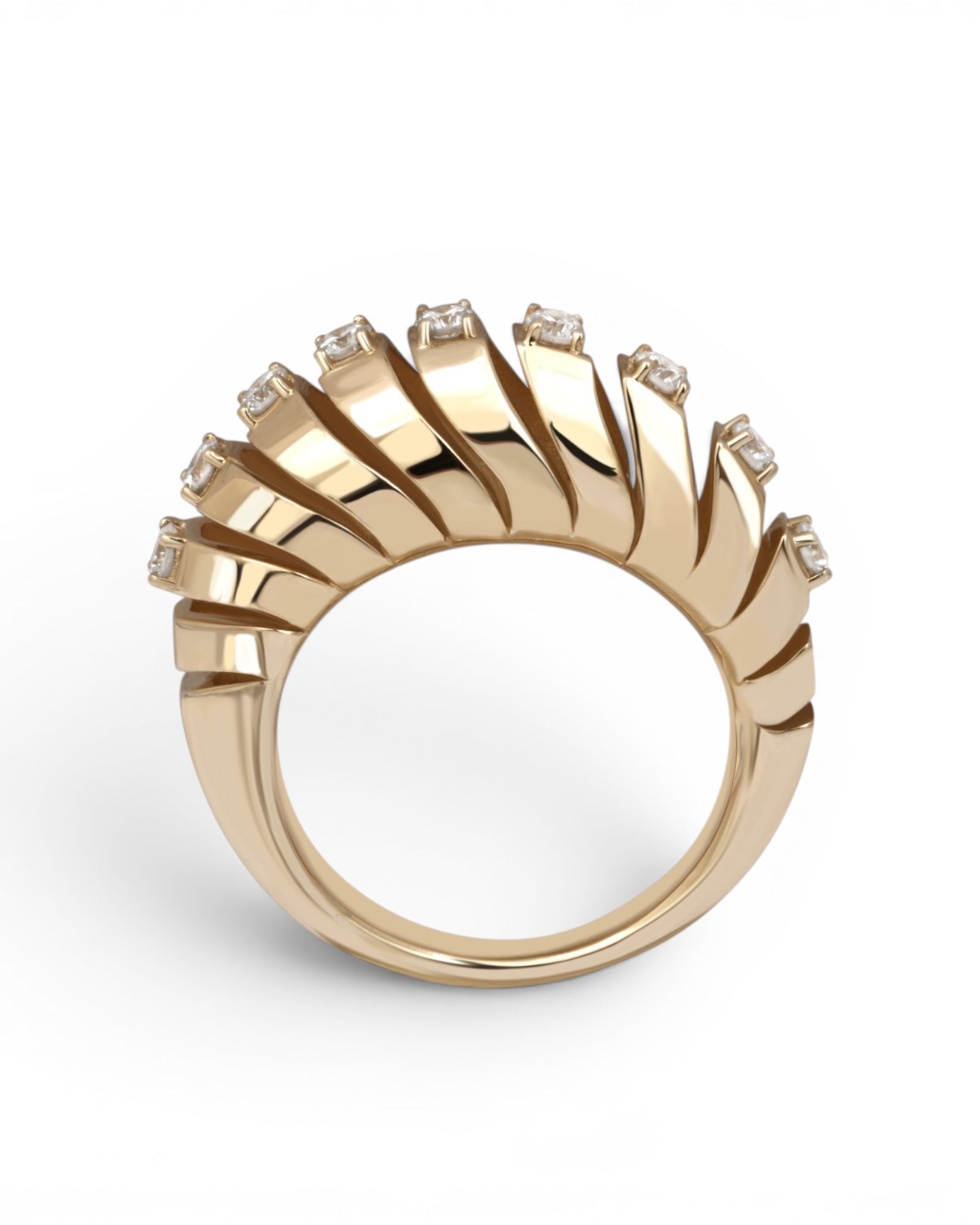 Equation Ring, Diamonds Gelbgold
