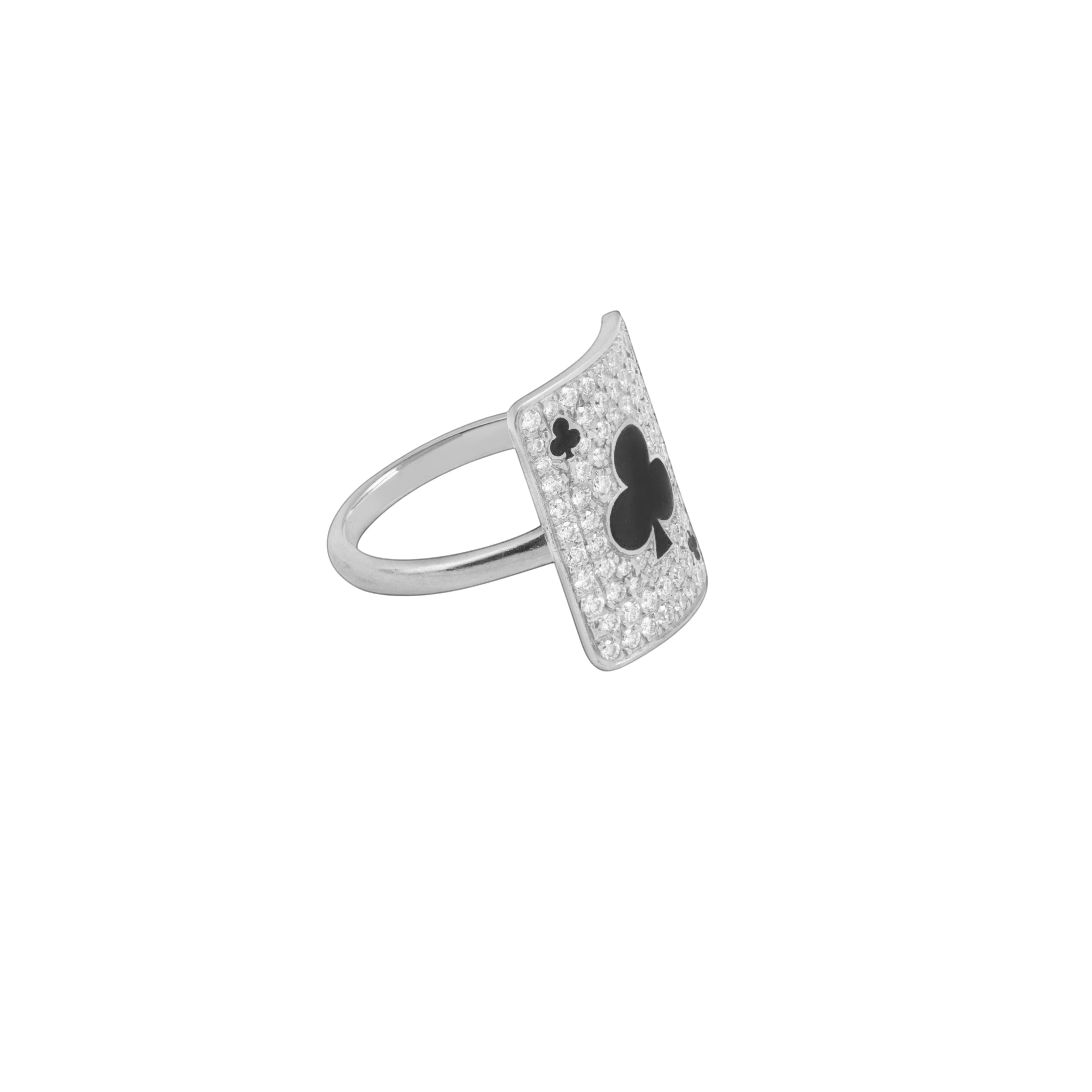 Pinky Harmonie Ring Weißgold