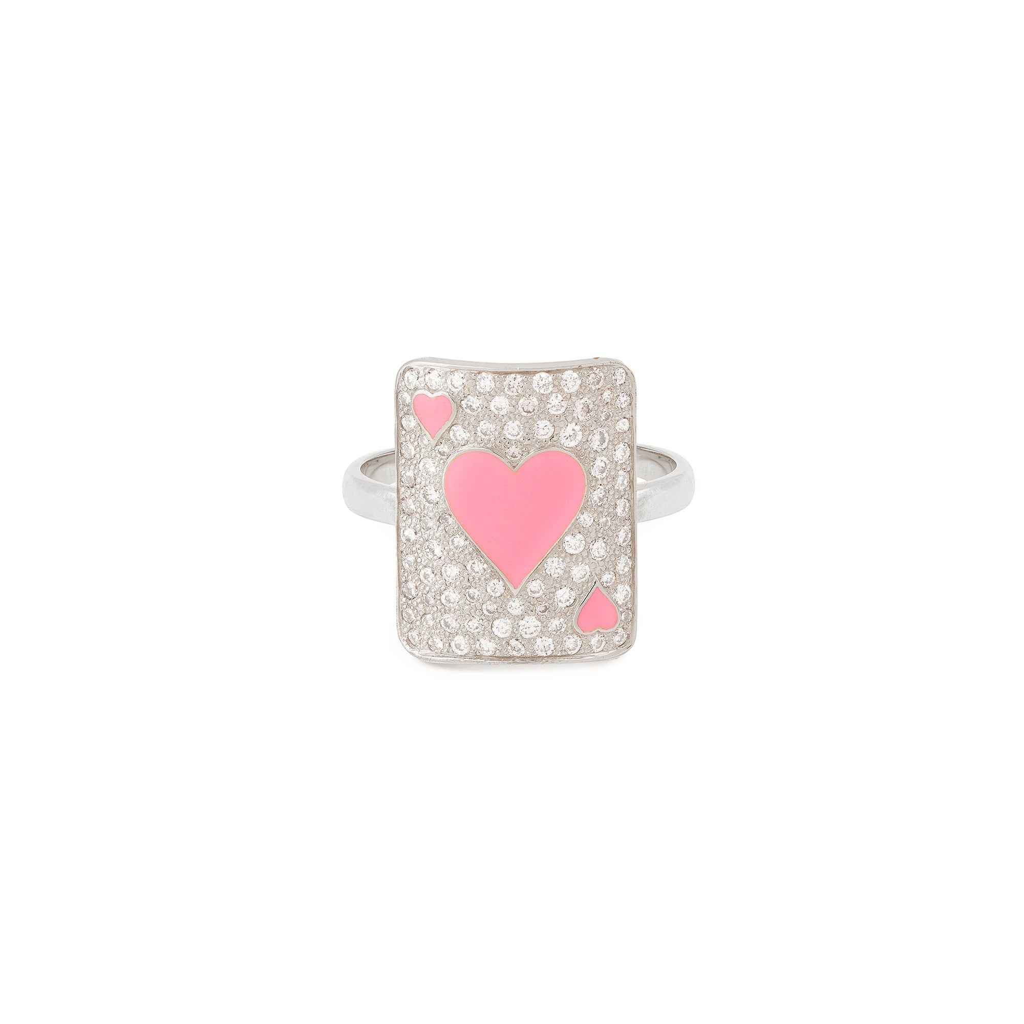 Pinky Bubble Soul Ring White Gold