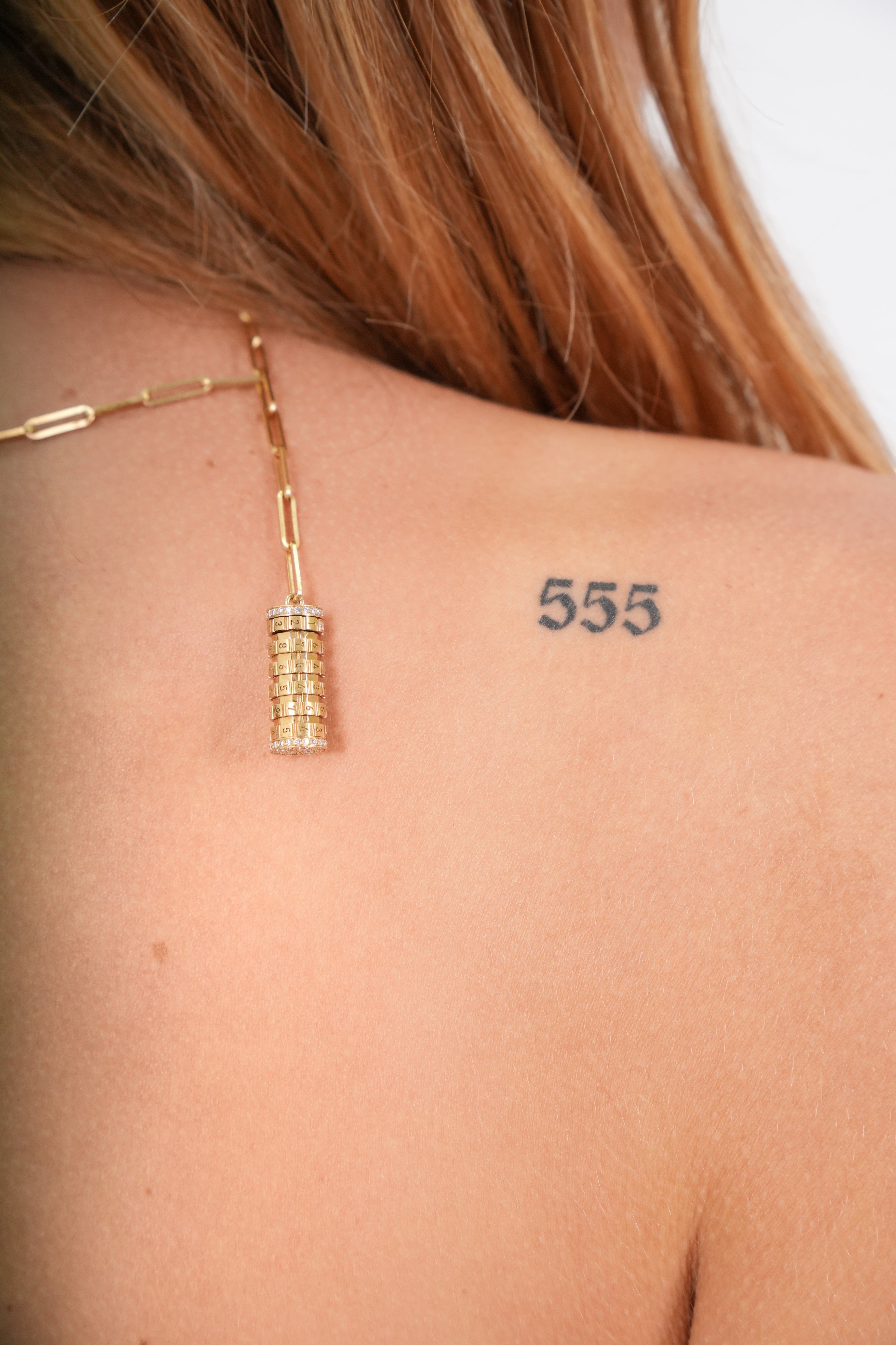 Necklace Numbers Yellow Gold
