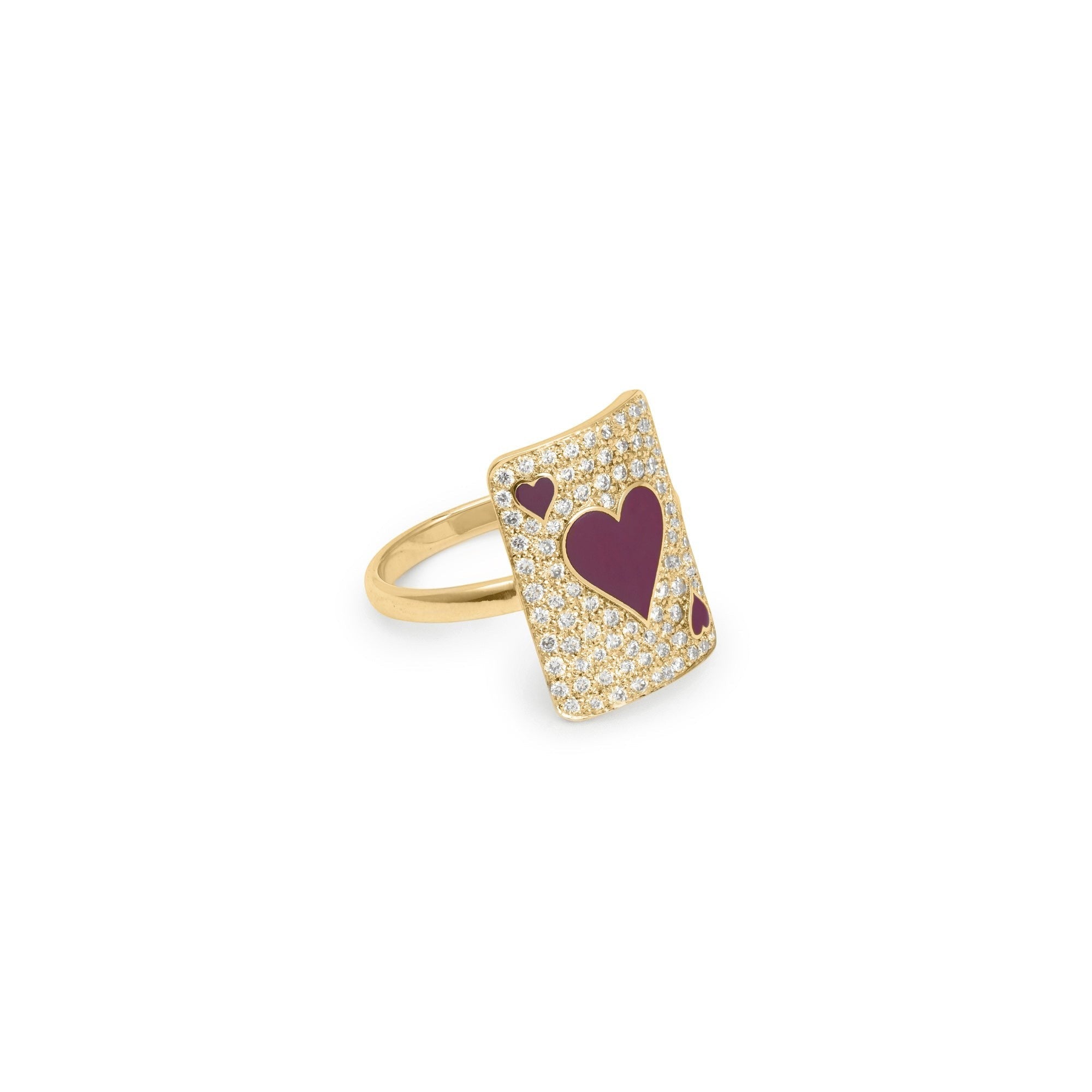 Pinky Lovely Soul Ring Yellow Gold