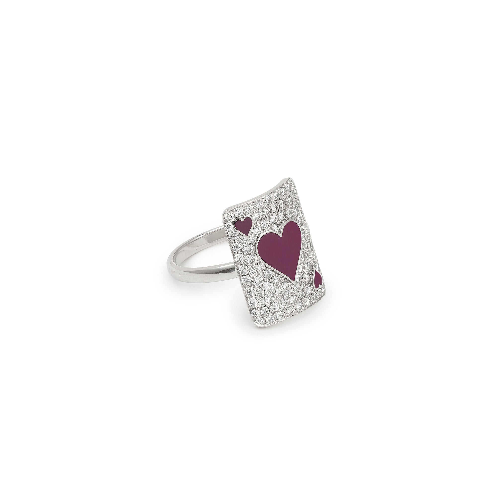 Pinky Lovely Heart Ring Silver