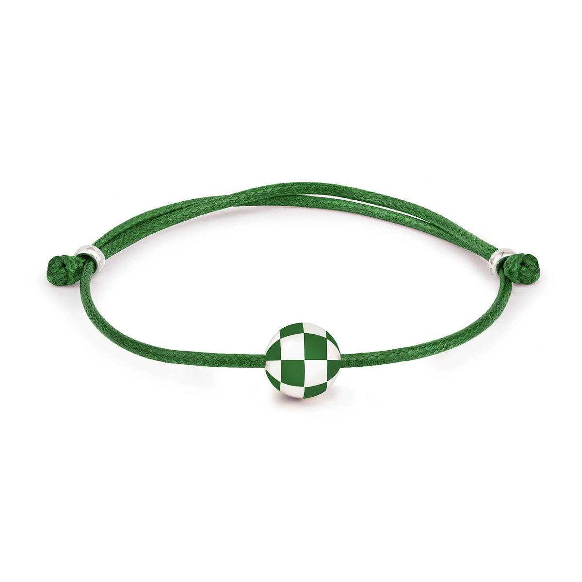 Argent Mini Globe Armband Grün