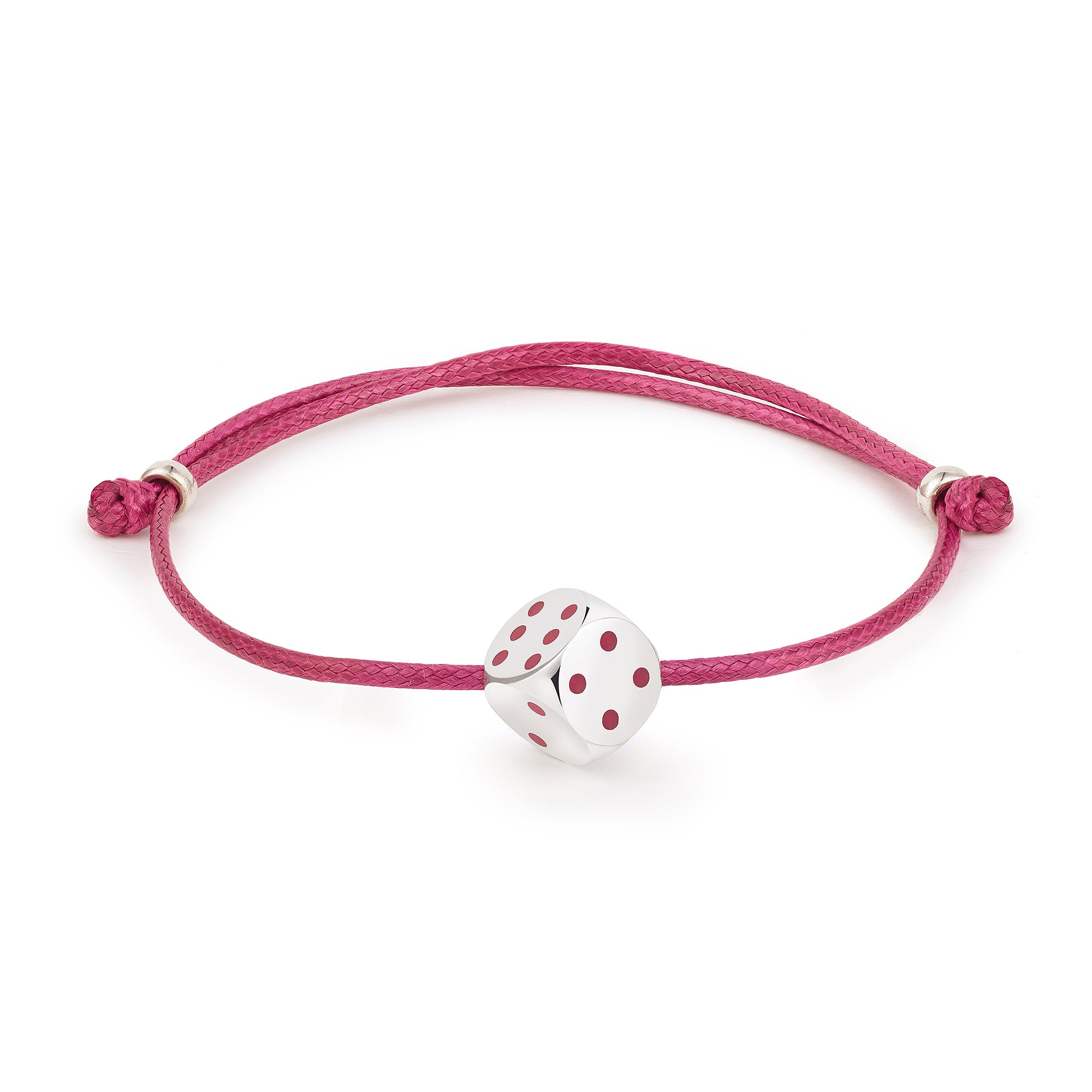 Mini Hasard Cord Armband Pink