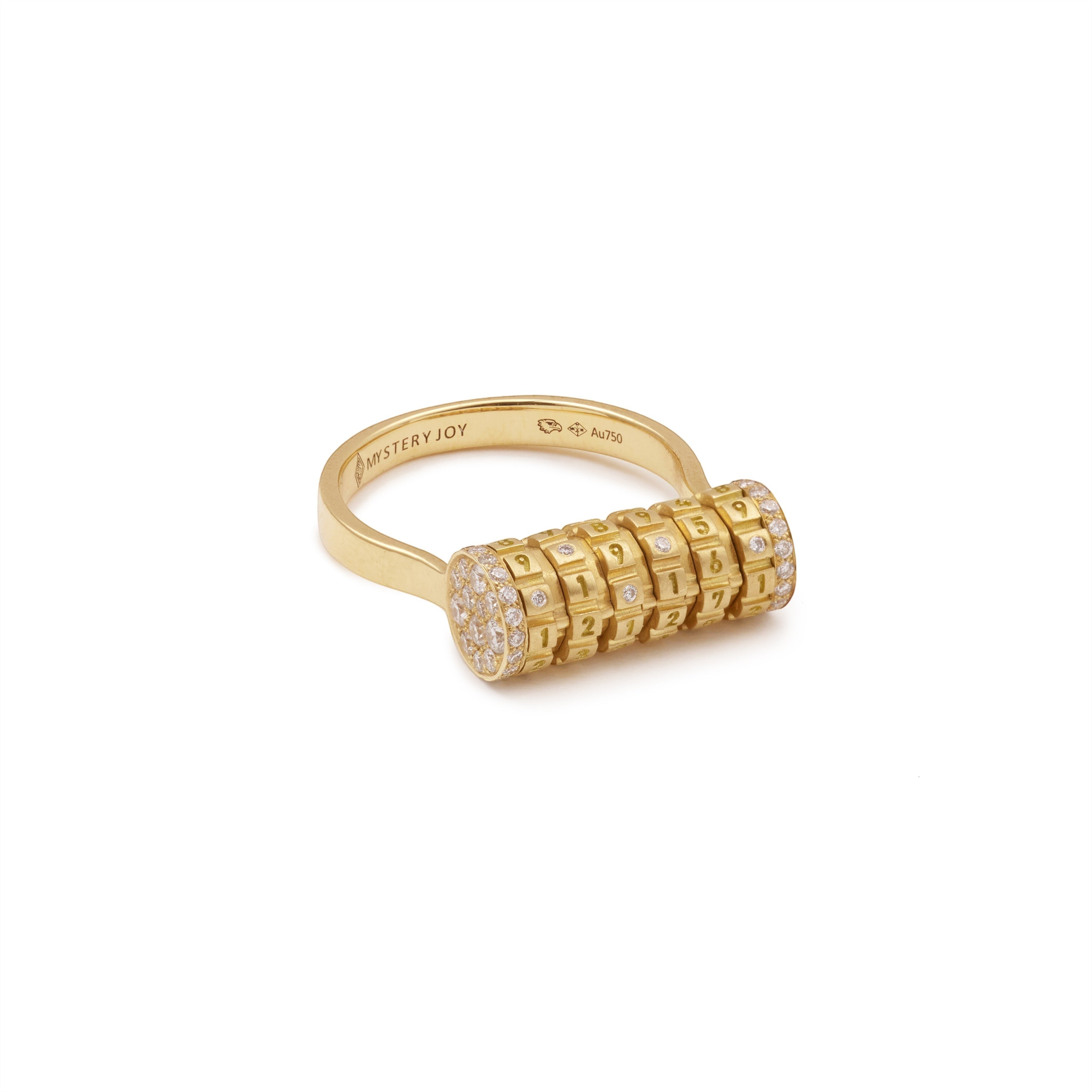 Numbers Ring Gelbgold