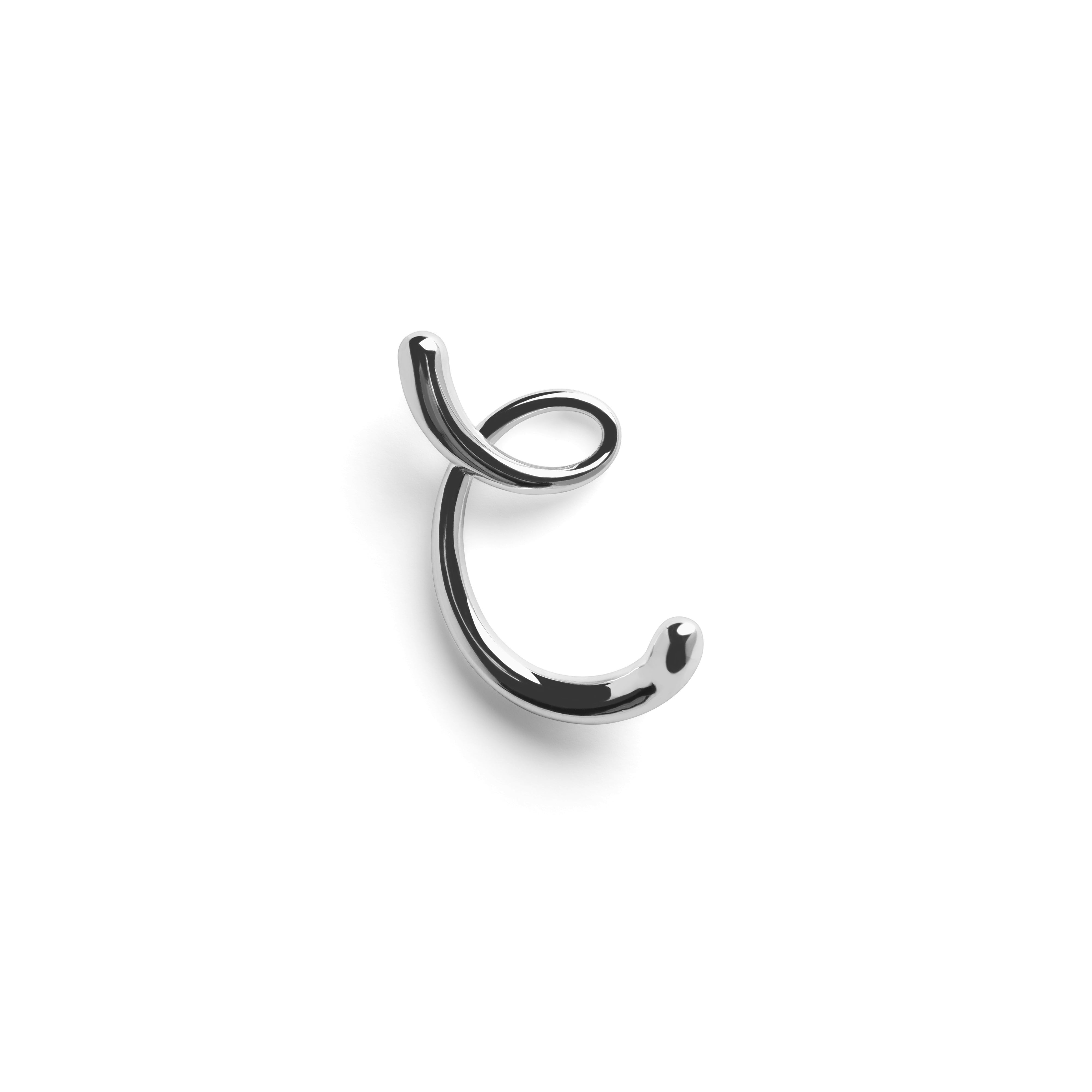 Round Letter Chain Dark Brown