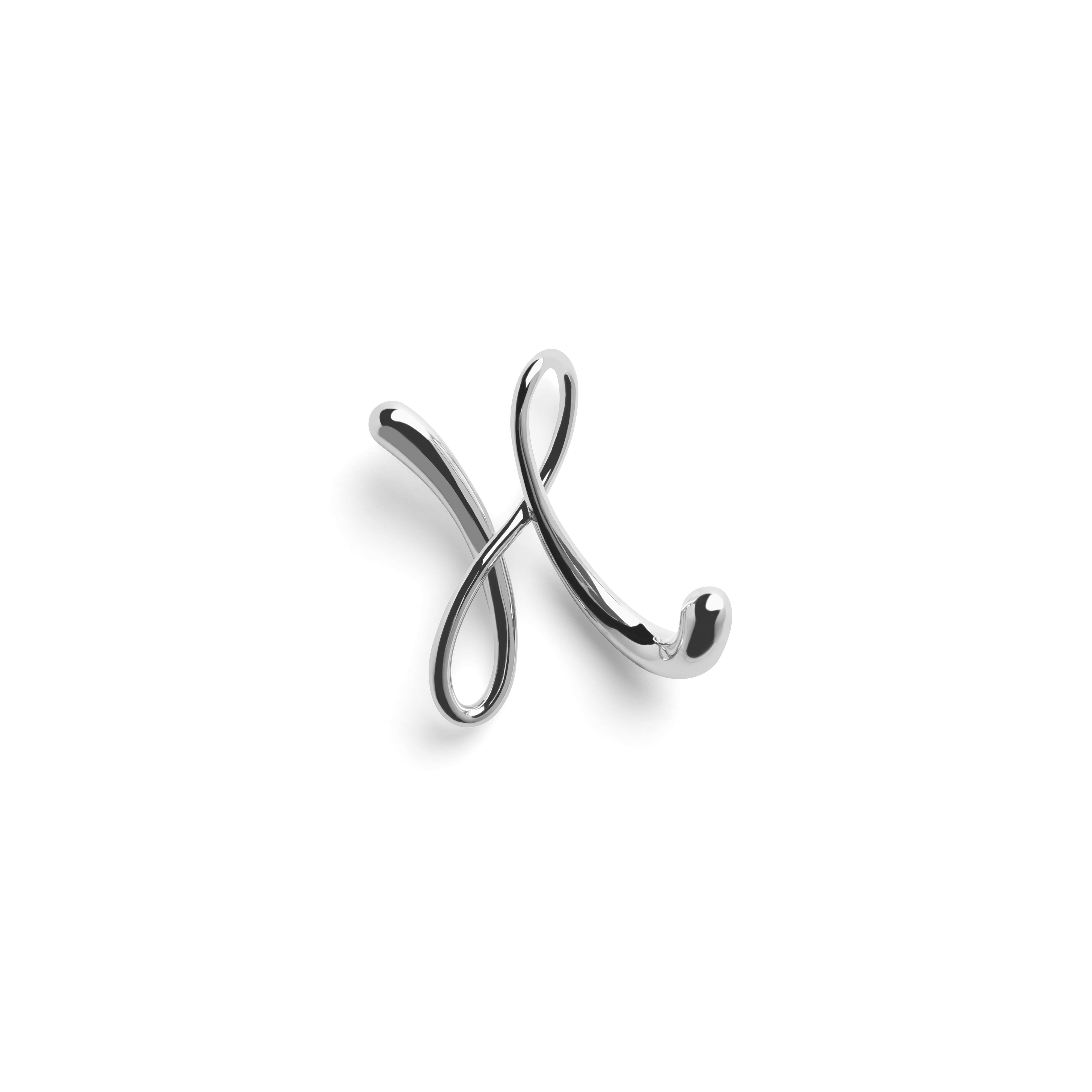 Round Letter Chain Dark Brown