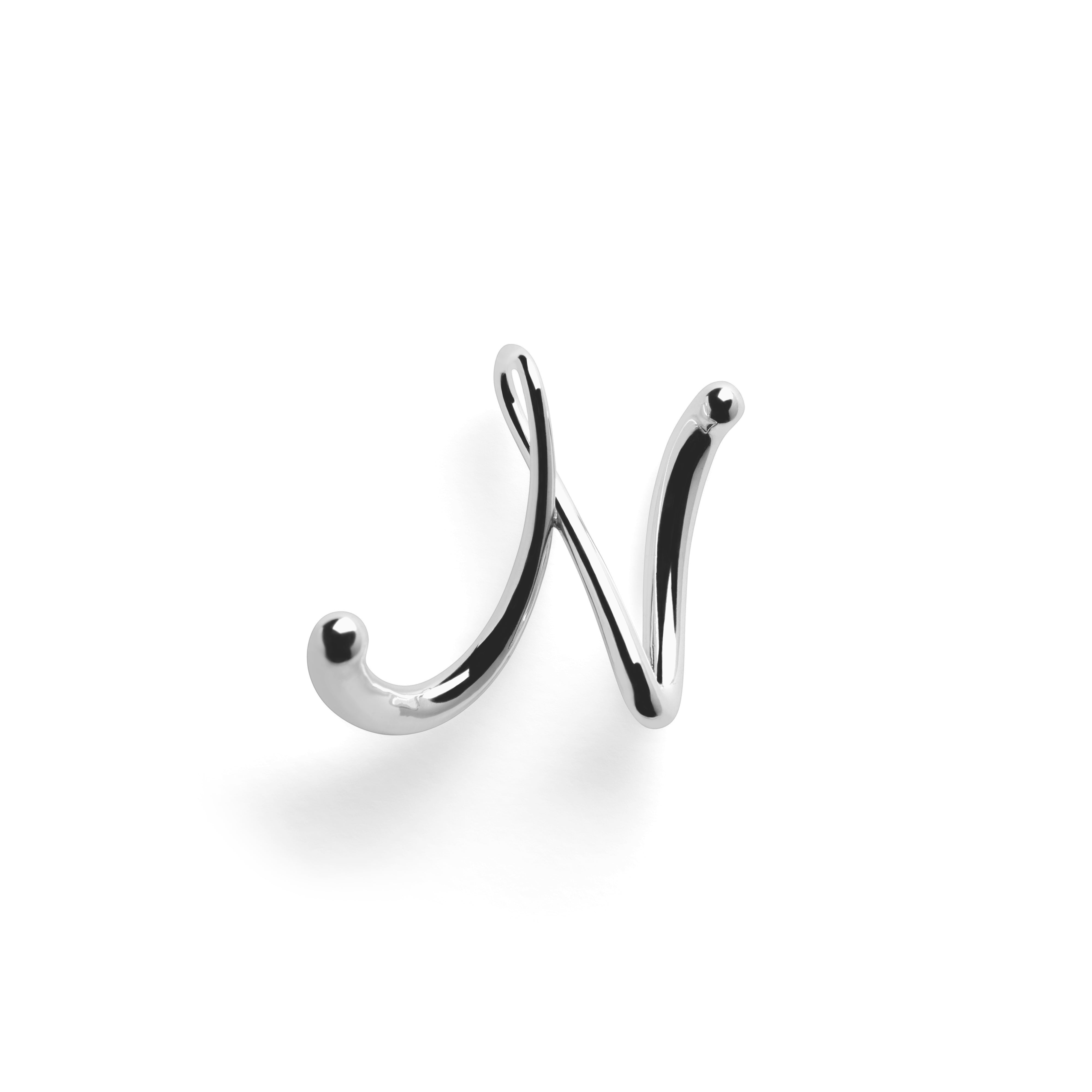 Round Letter Chain Dark Brown