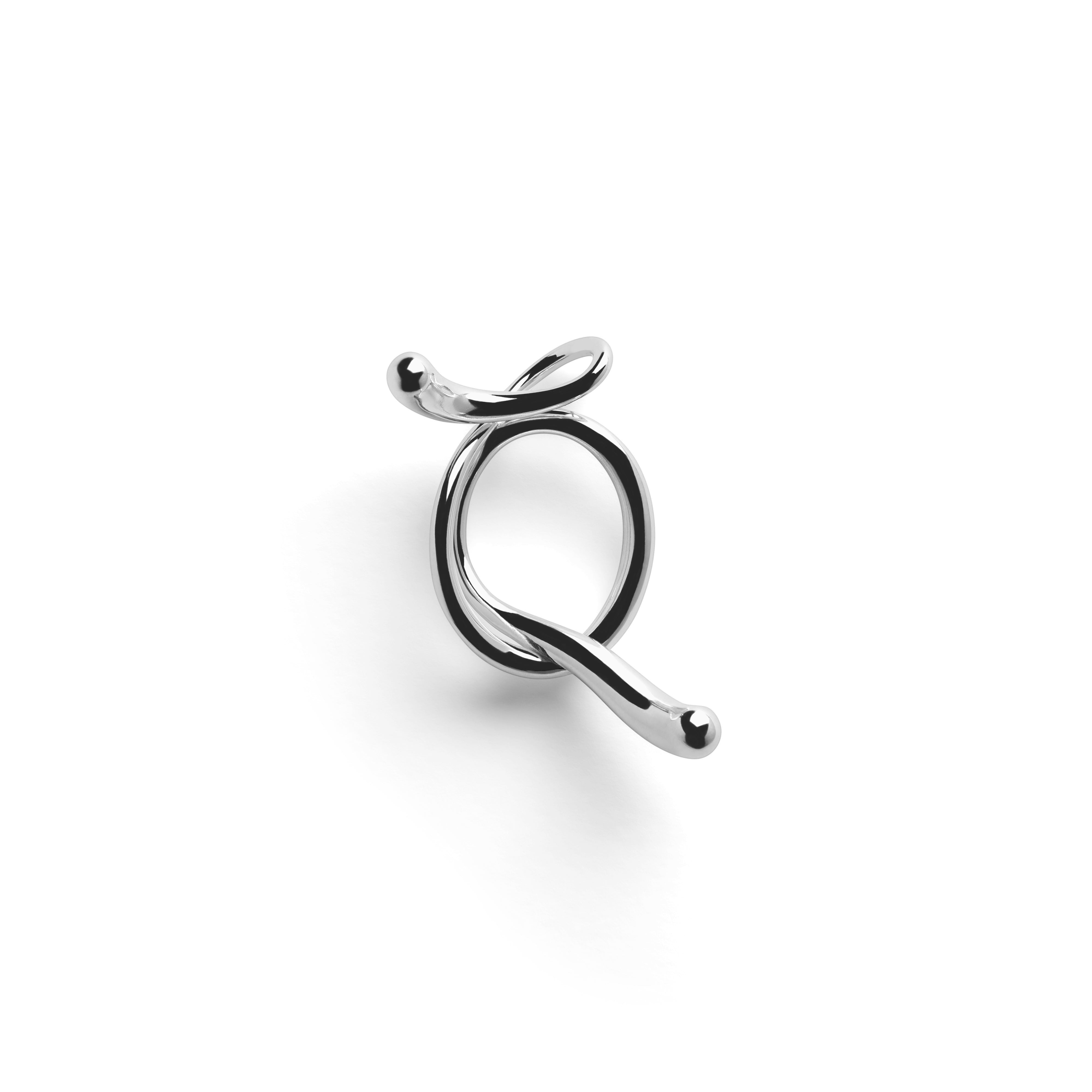 Round Letter Chain Beige