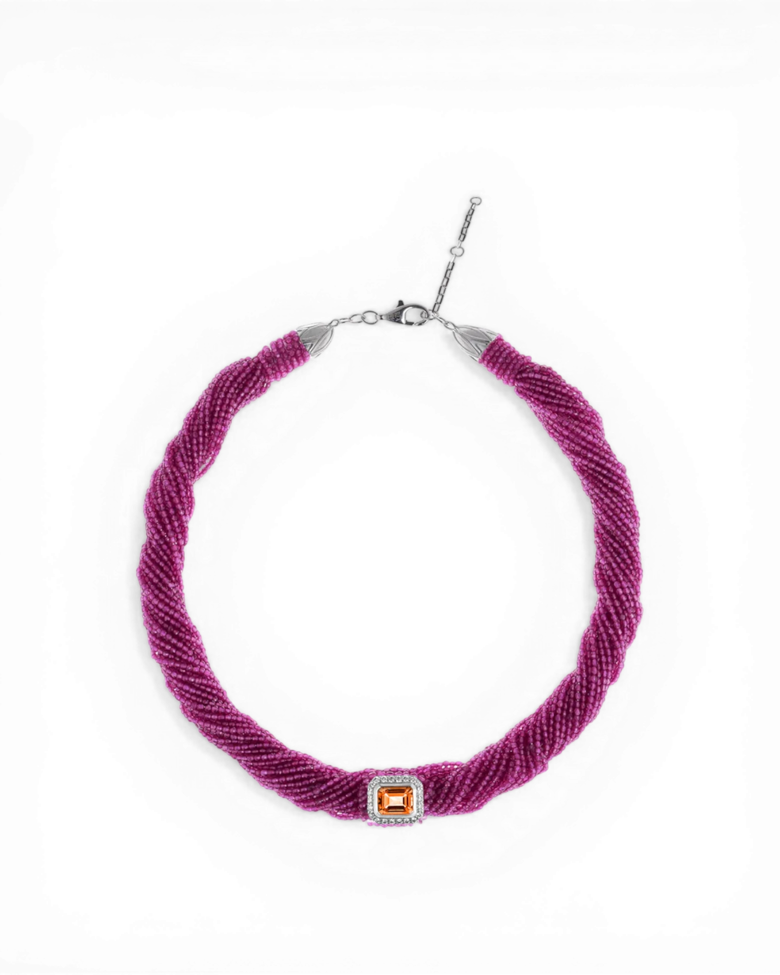 Tornado Ruby Necklace - Madeira Citrine