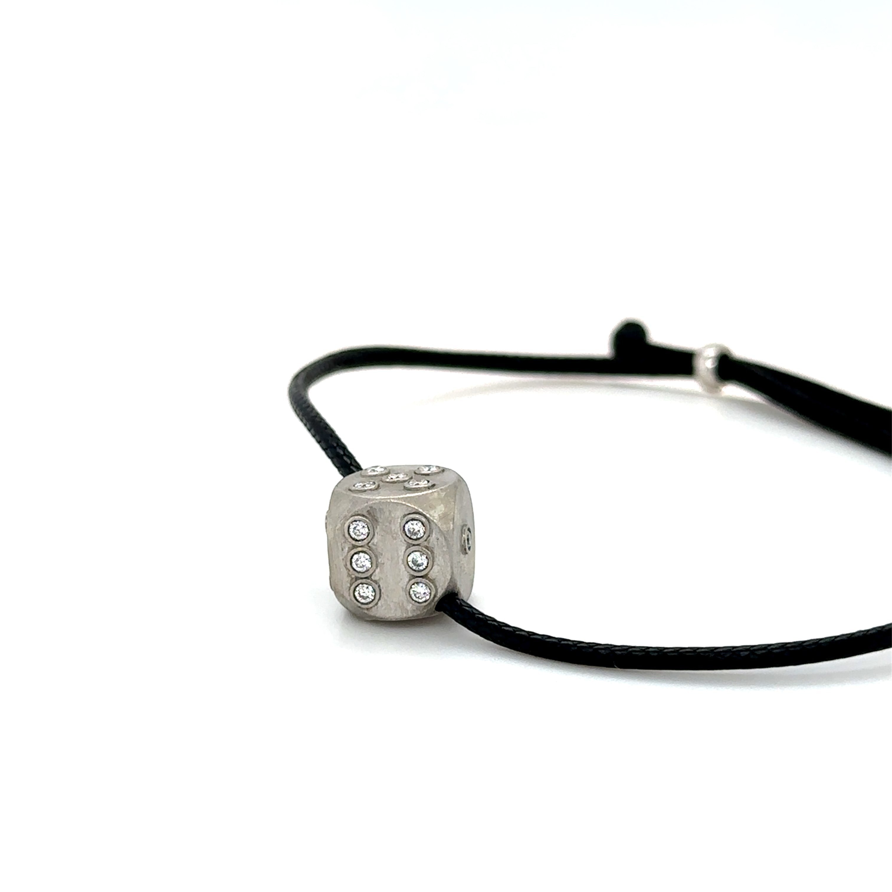 Mini Hasard Silver Diamonds Armband Schwarz